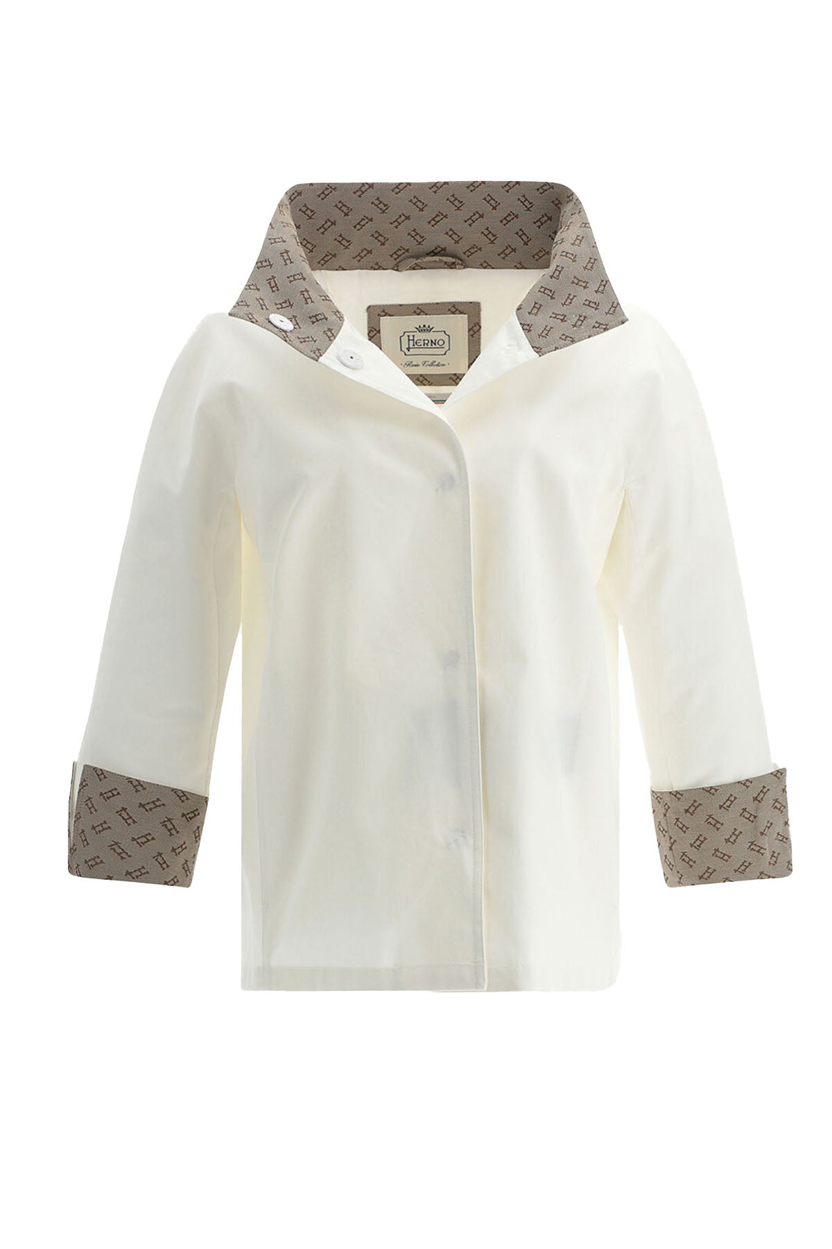 Herno Rain Collection Dik Yaka Monogram Detaylı Mont-Libas Trendy Fashion Store