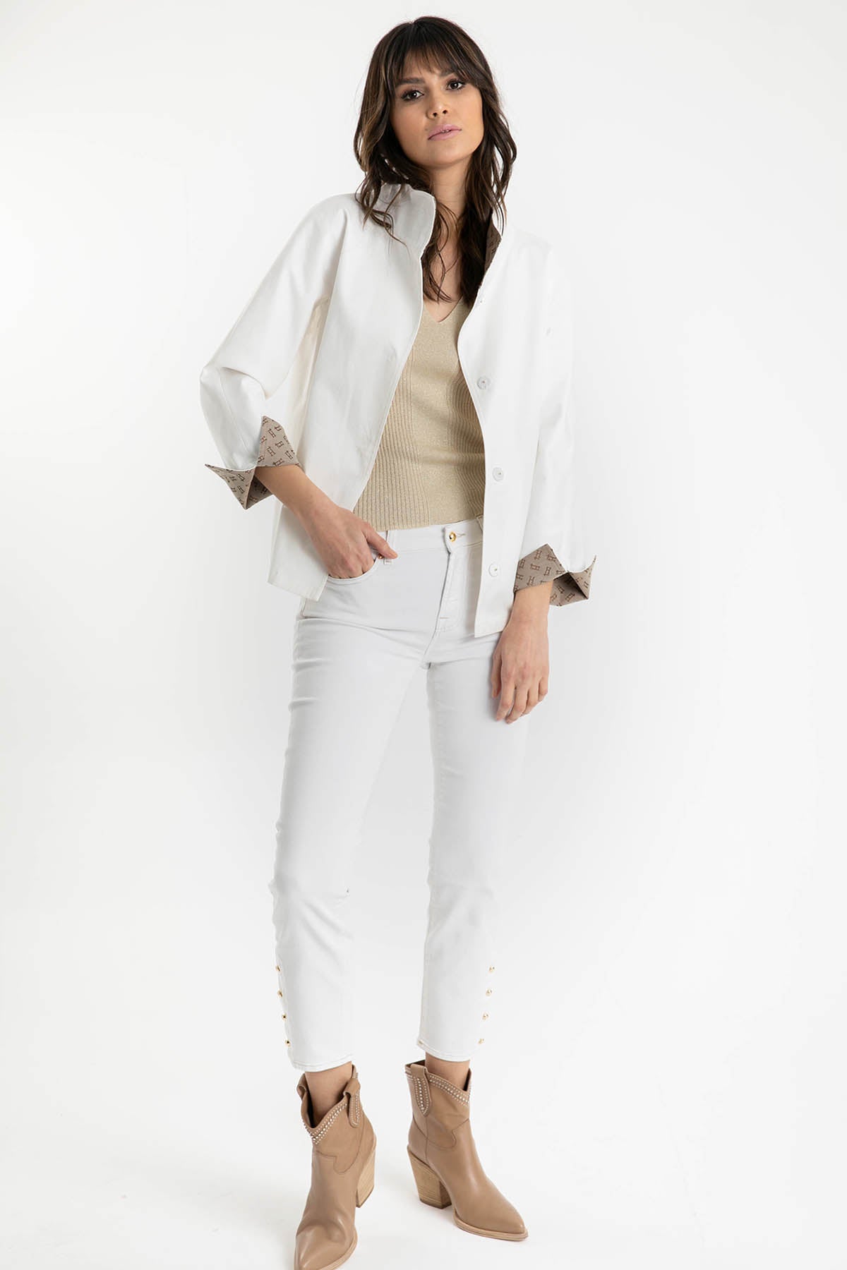 Herno Rain Collection Dik Yaka Monogram Detaylı Mont-Libas Trendy Fashion Store