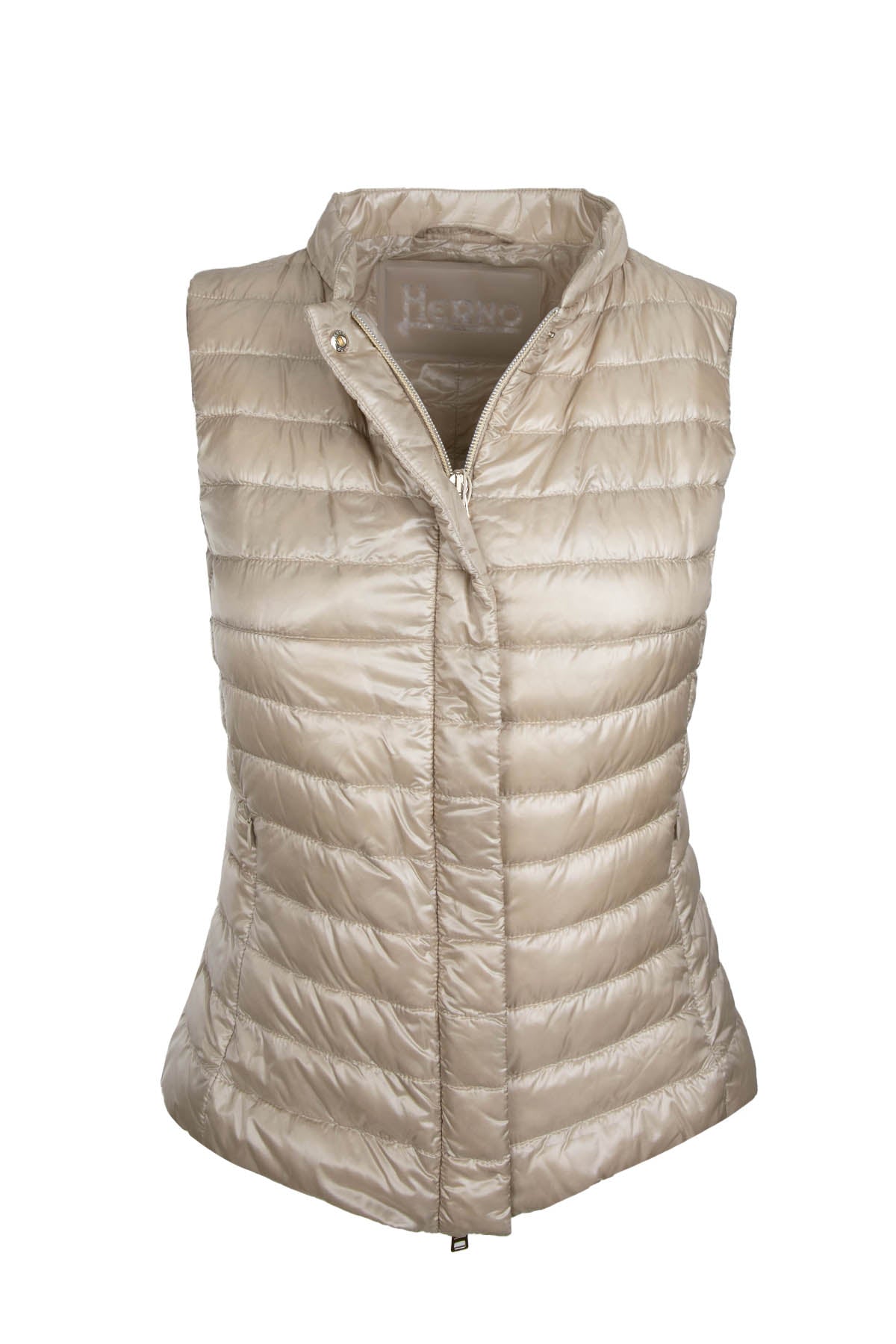 Herno Dik Yaka Belden Oturan Puffer Yelek-Libas Trendy Fashion Store