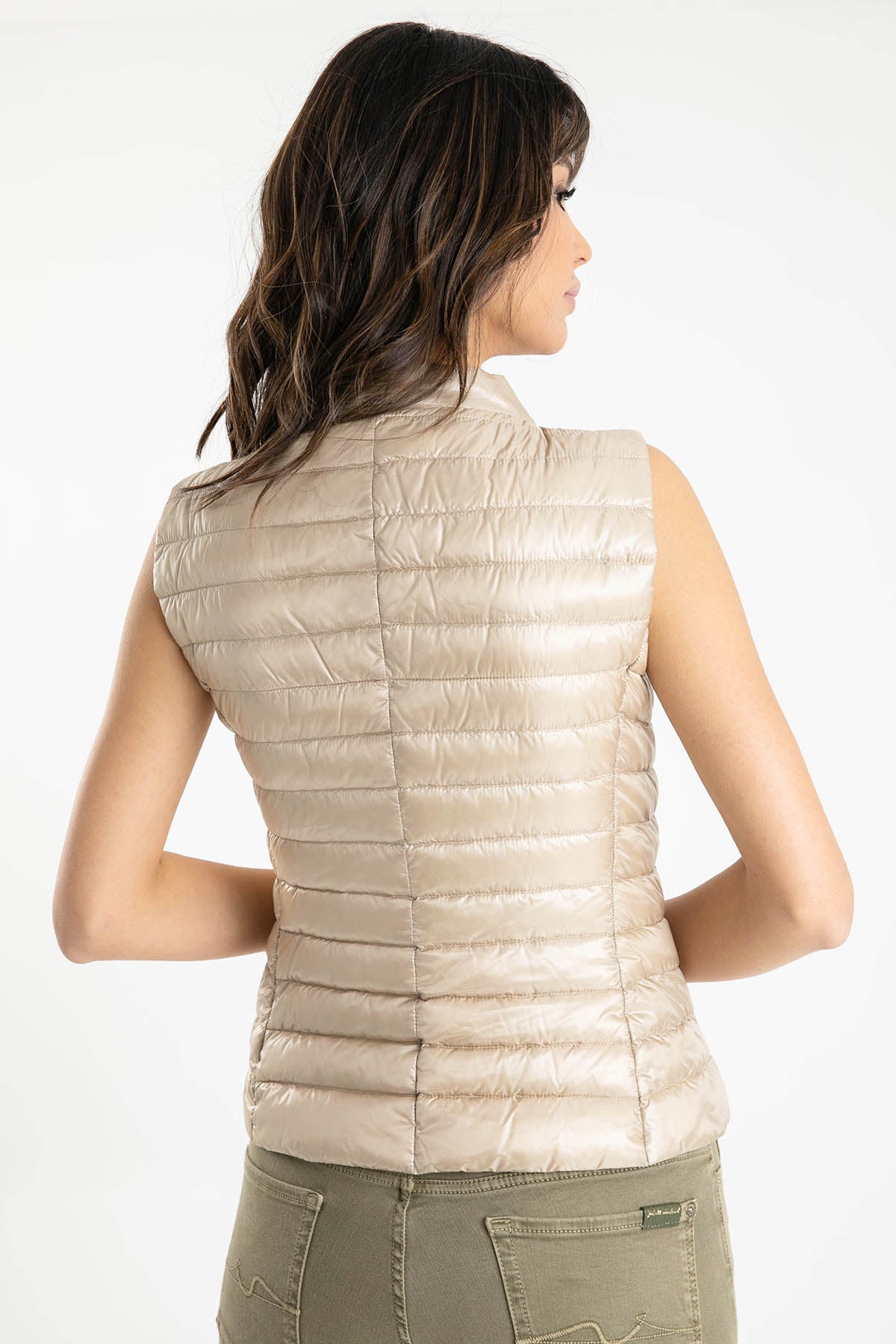 Herno Dik Yaka Belden Oturan Puffer Yelek-Libas Trendy Fashion Store