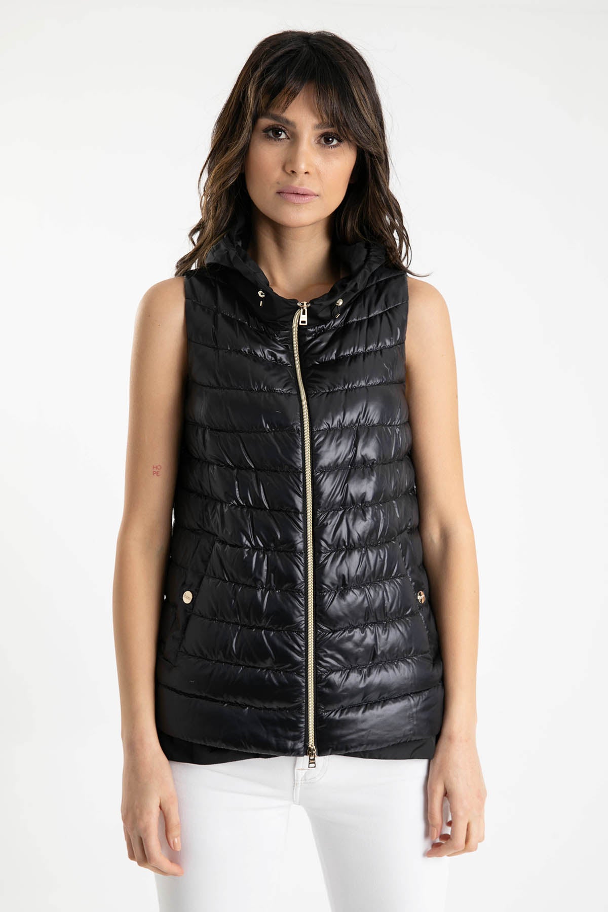 Herno Çan Kesim Kapüşonlu Puffer Yelek-Libas Trendy Fashion Store