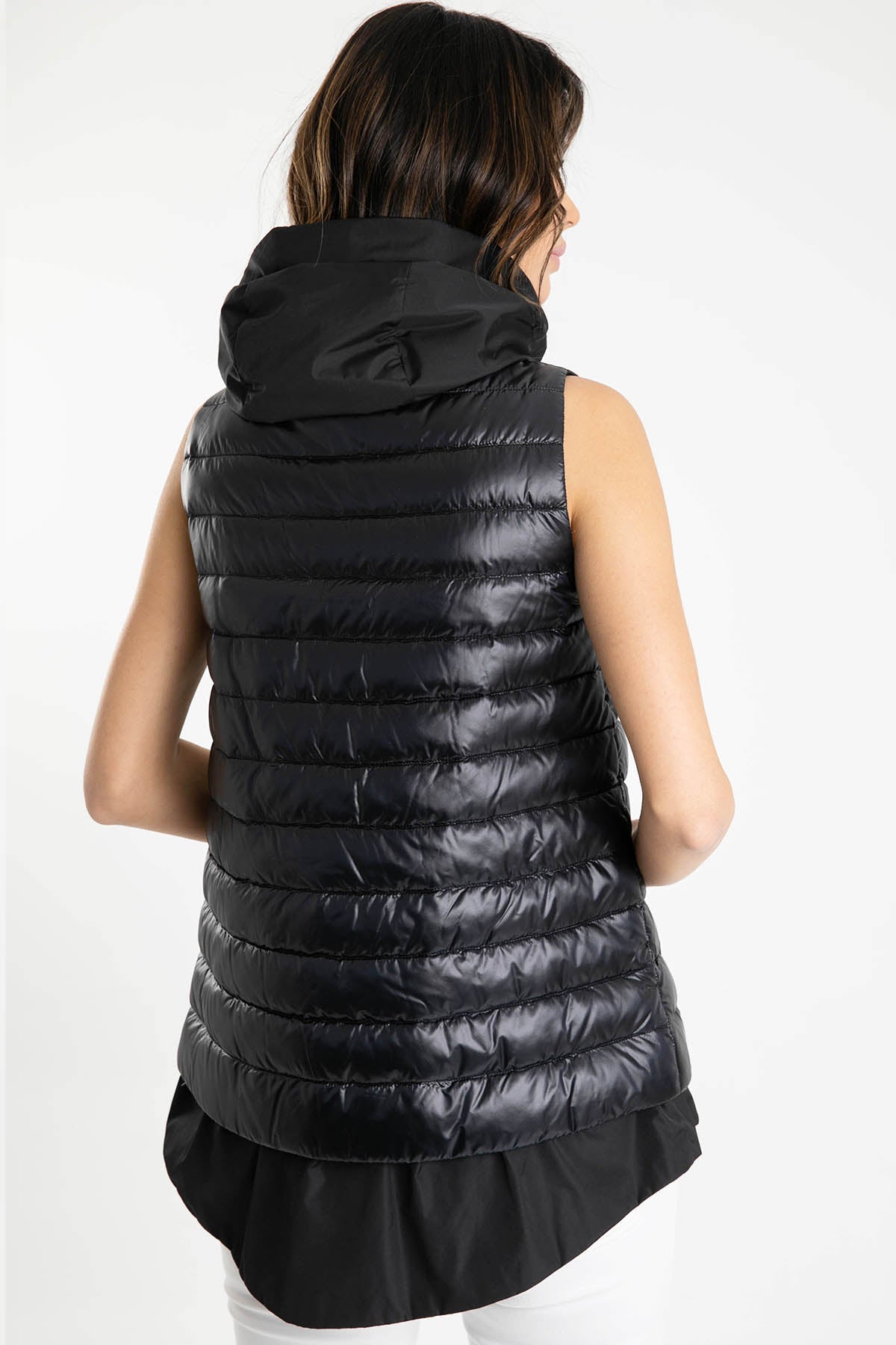 Herno Çan Kesim Kapüşonlu Puffer Yelek-Libas Trendy Fashion Store