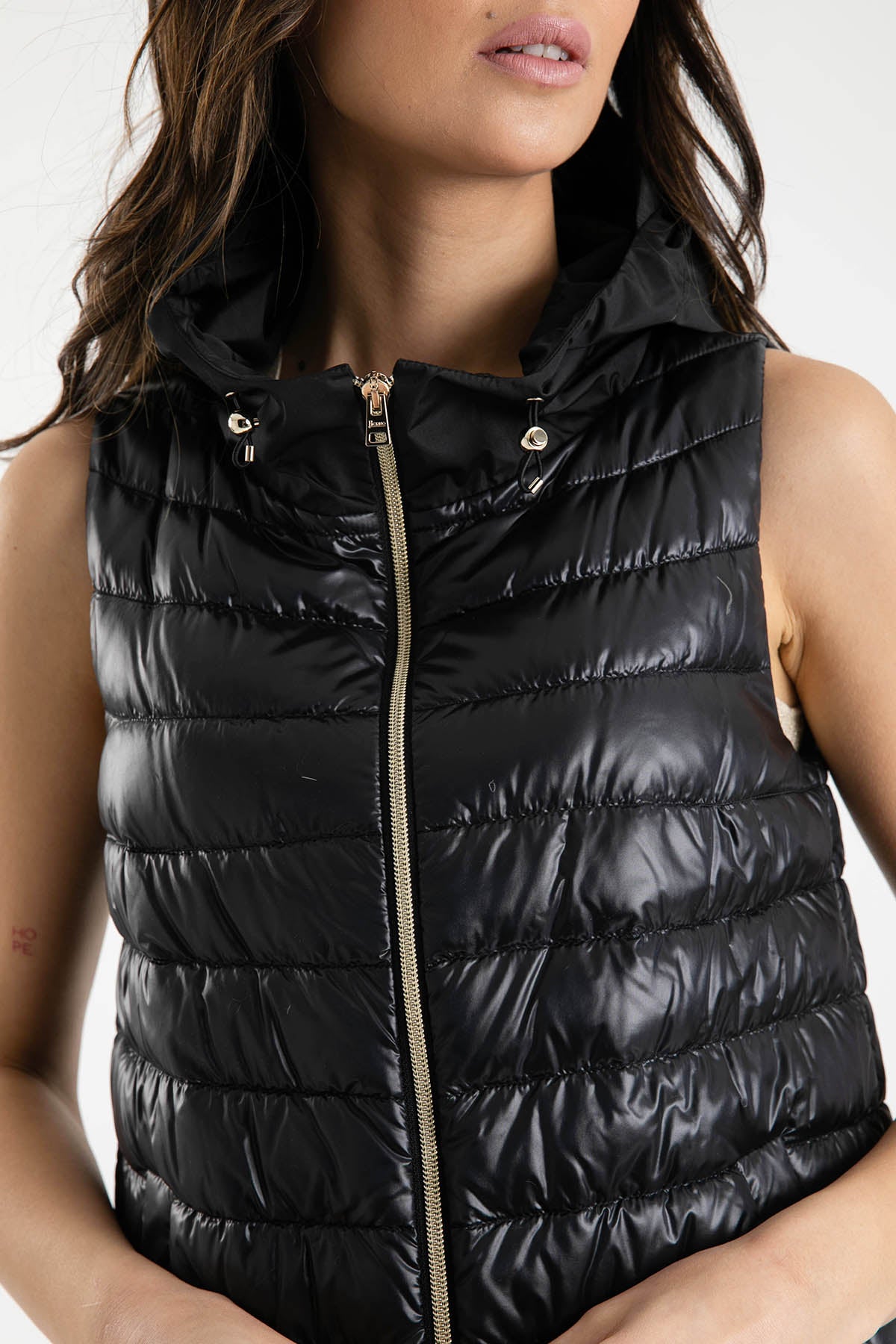 Herno Çan Kesim Kapüşonlu Puffer Yelek-Libas Trendy Fashion Store