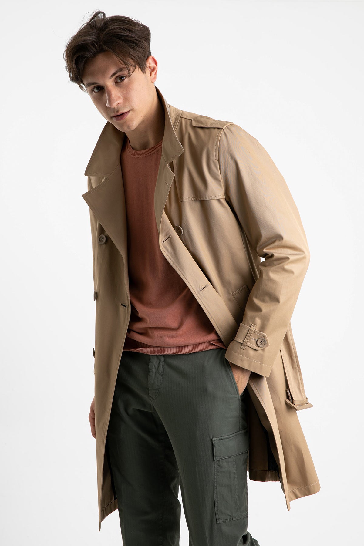 Herno Kruvaze Trençkot-Libas Trendy Fashion Store