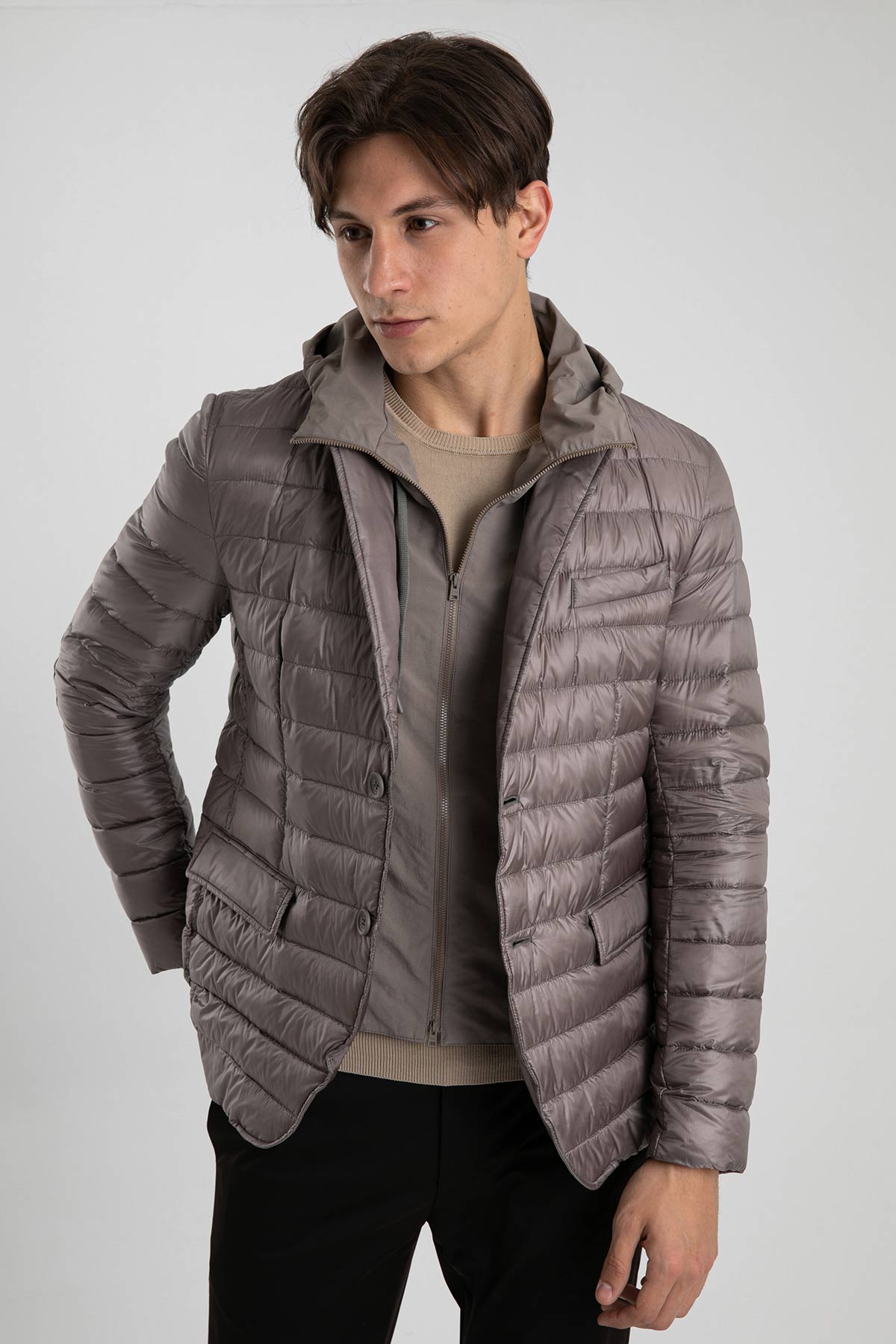 Herno Çıkarılabilir Kapüşonlu İç Yelekli Mont Ceket-Libas Trendy Fashion Store