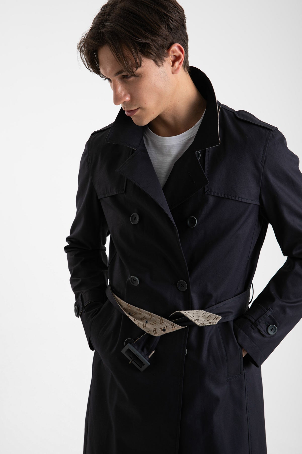 Herno Kruvaze Trençkot-Libas Trendy Fashion Store