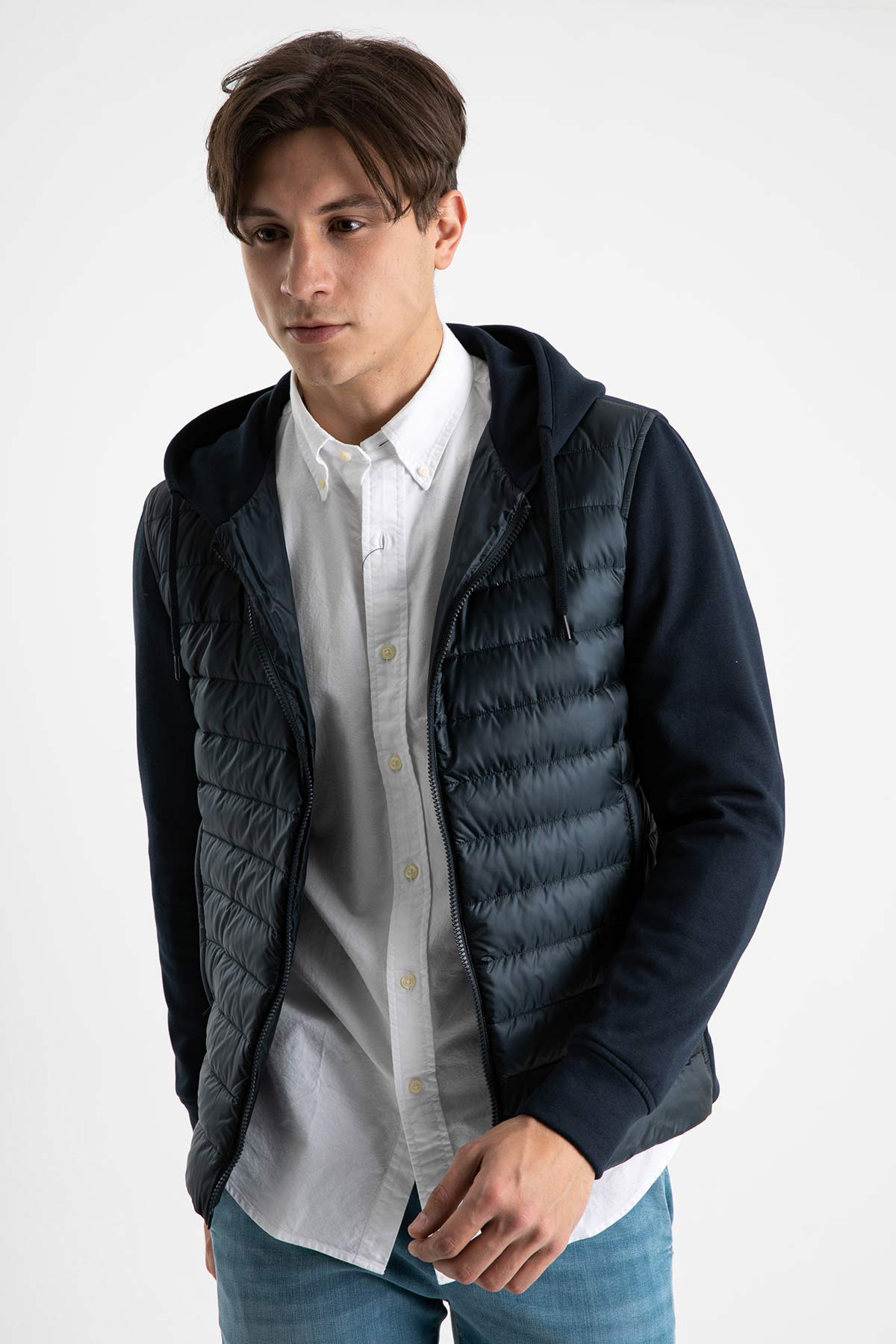 Herno Puffer ve Pamuk Kombinasyonlu Ceket-Libas Trendy Fashion Store