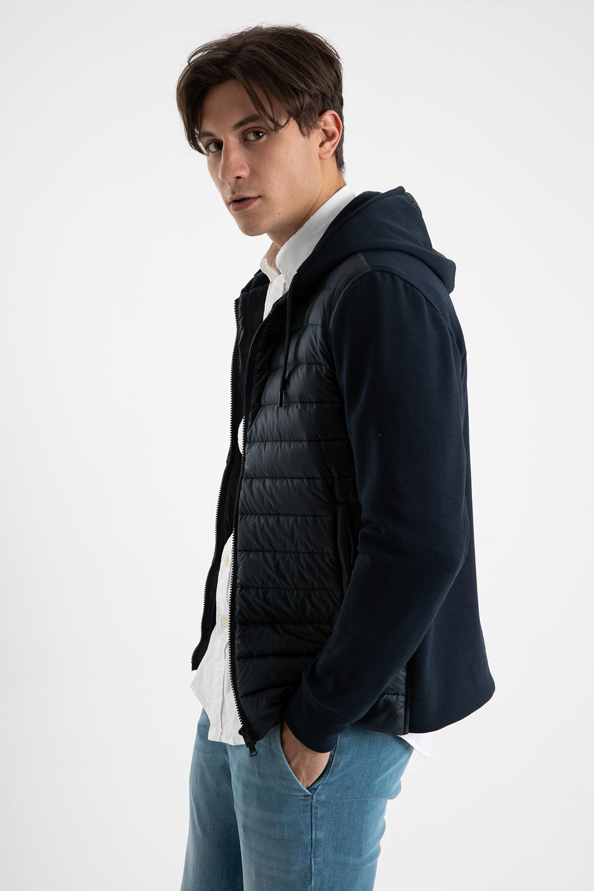 Herno Puffer ve Pamuk Kombinasyonlu Ceket-Libas Trendy Fashion Store