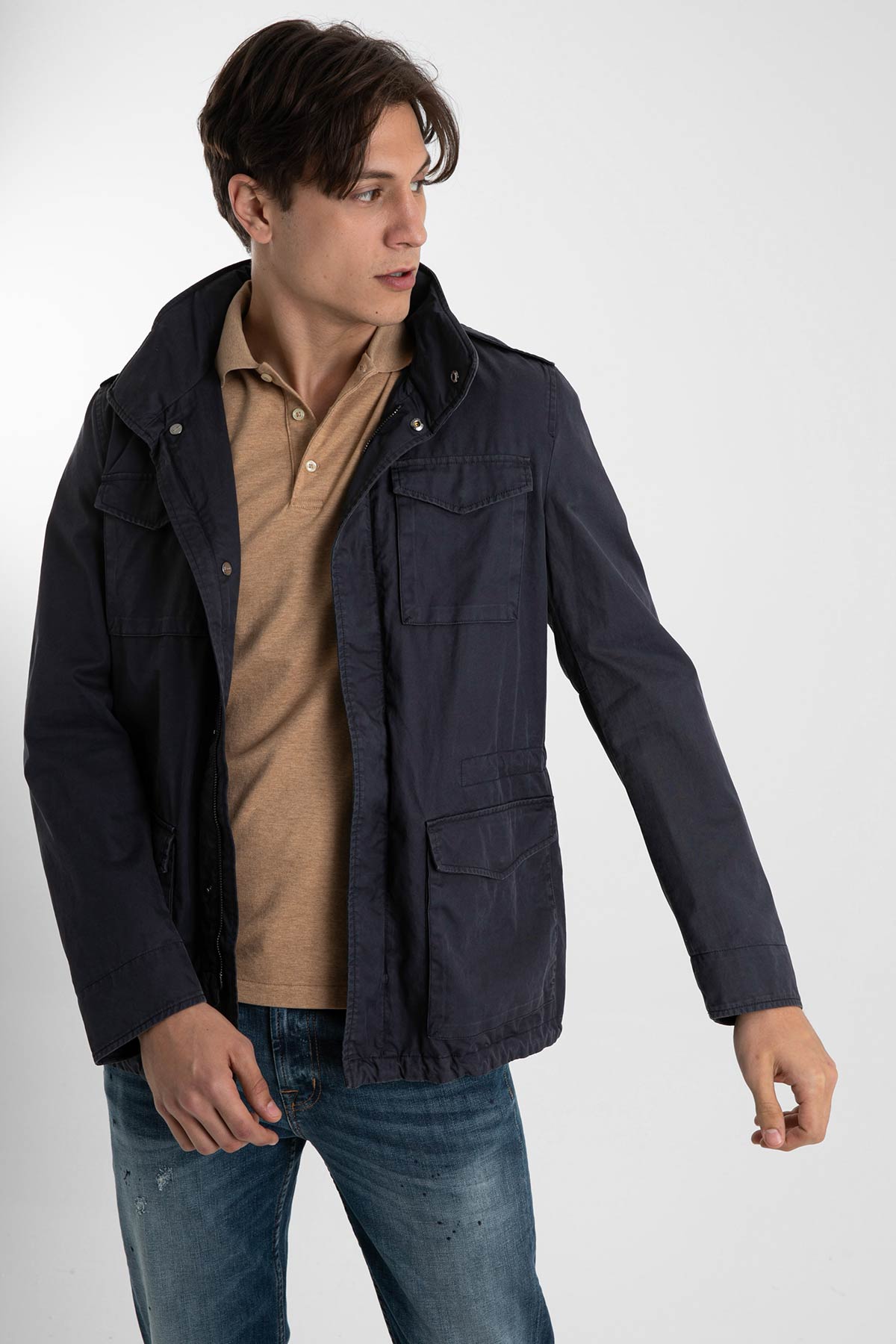 Herno Yıkamalı Kapak Cepli Mont Ceket-Libas Trendy Fashion Store