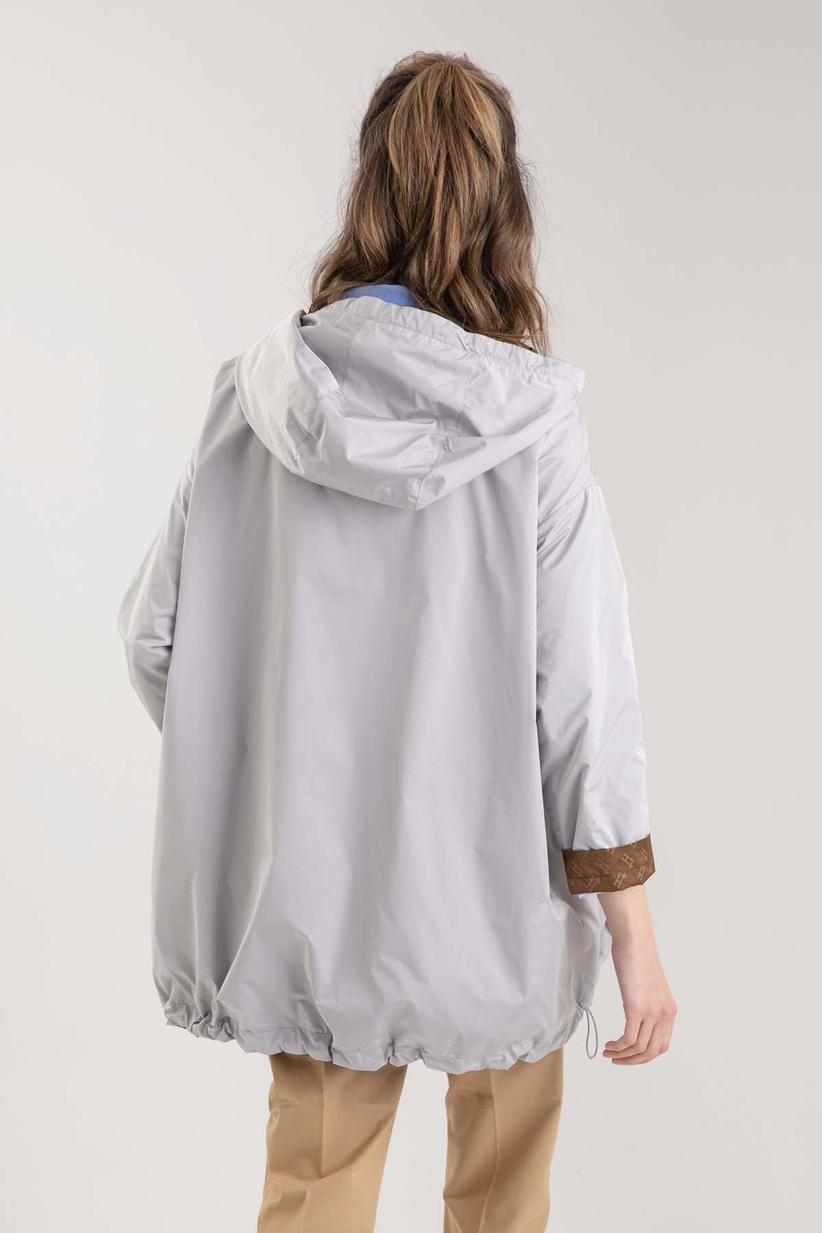 Herno Çift Taraflı Monogramlı Trençkot-Libas Trendy Fashion Store