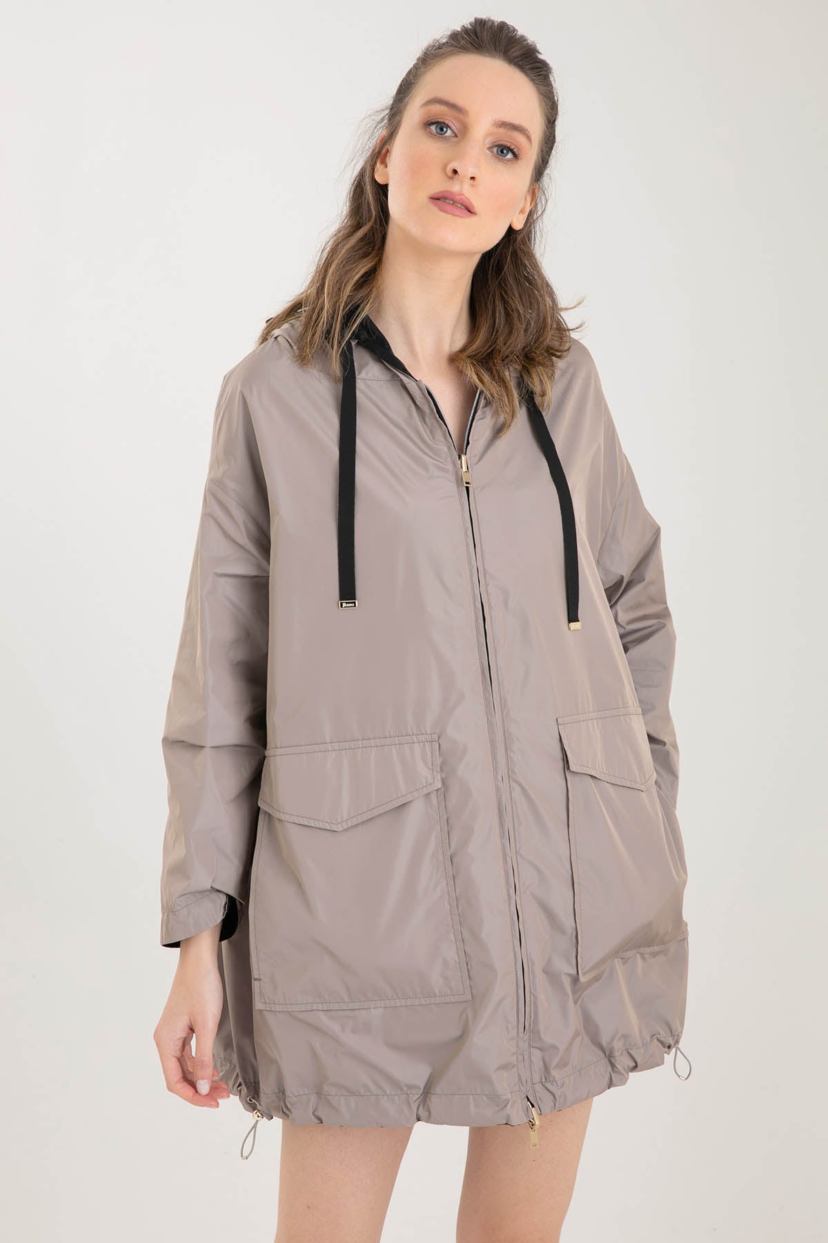 Herno Çift Taraflı Monogramlı Trençkot-Libas Trendy Fashion Store