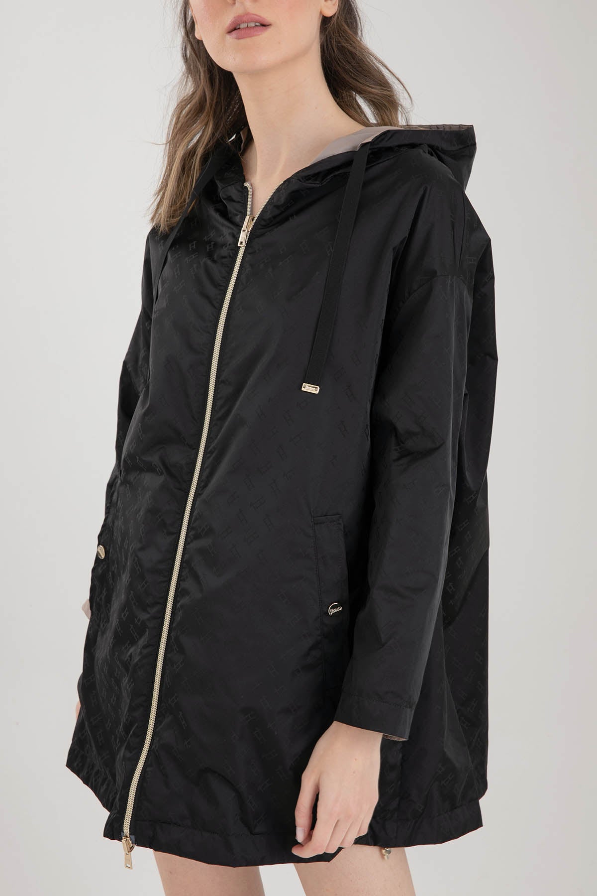 Herno Çift Taraflı Monogramlı Trençkot-Libas Trendy Fashion Store