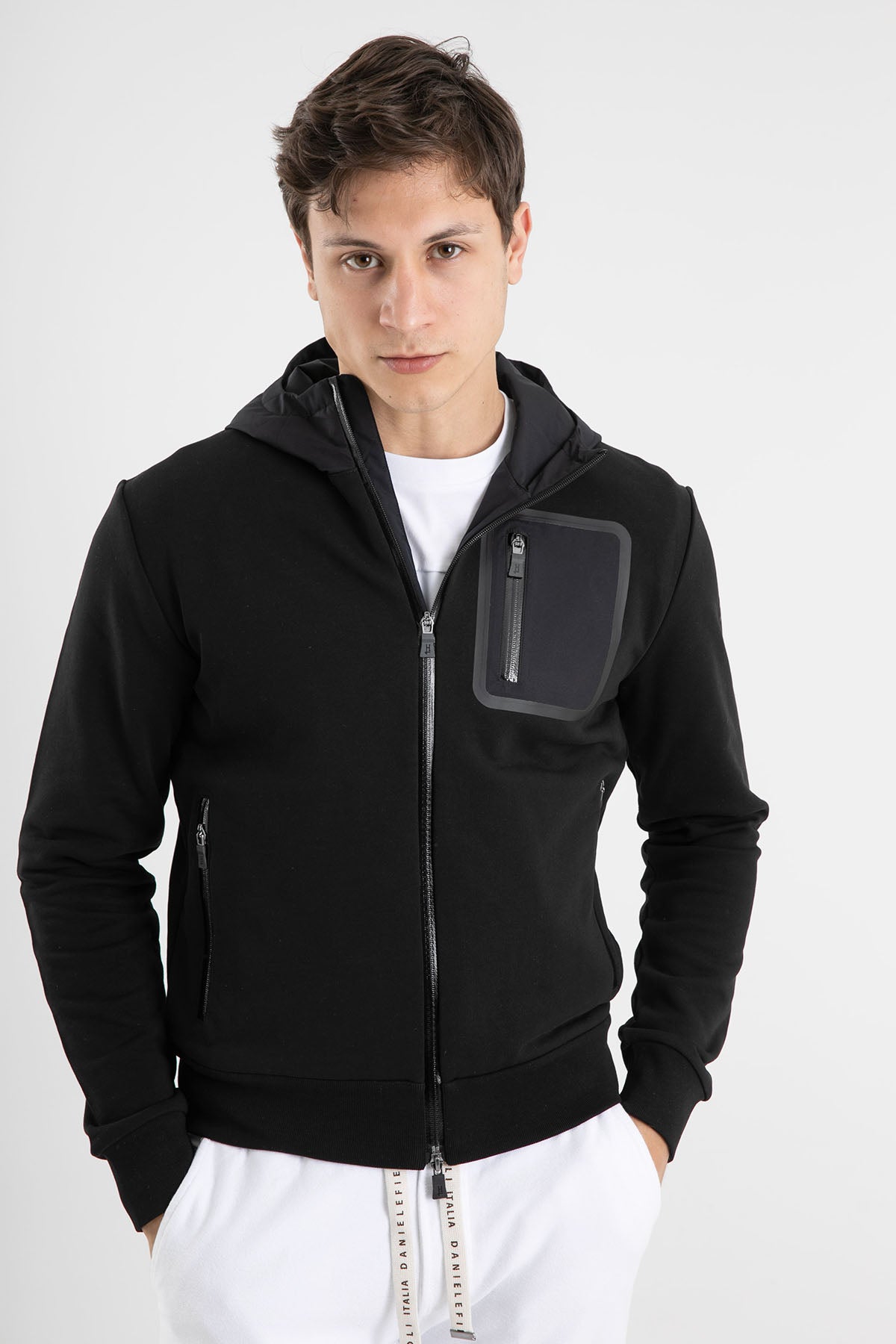 Herno Kapüşonlu Fermuarlı Ceket-Libas Trendy Fashion Store