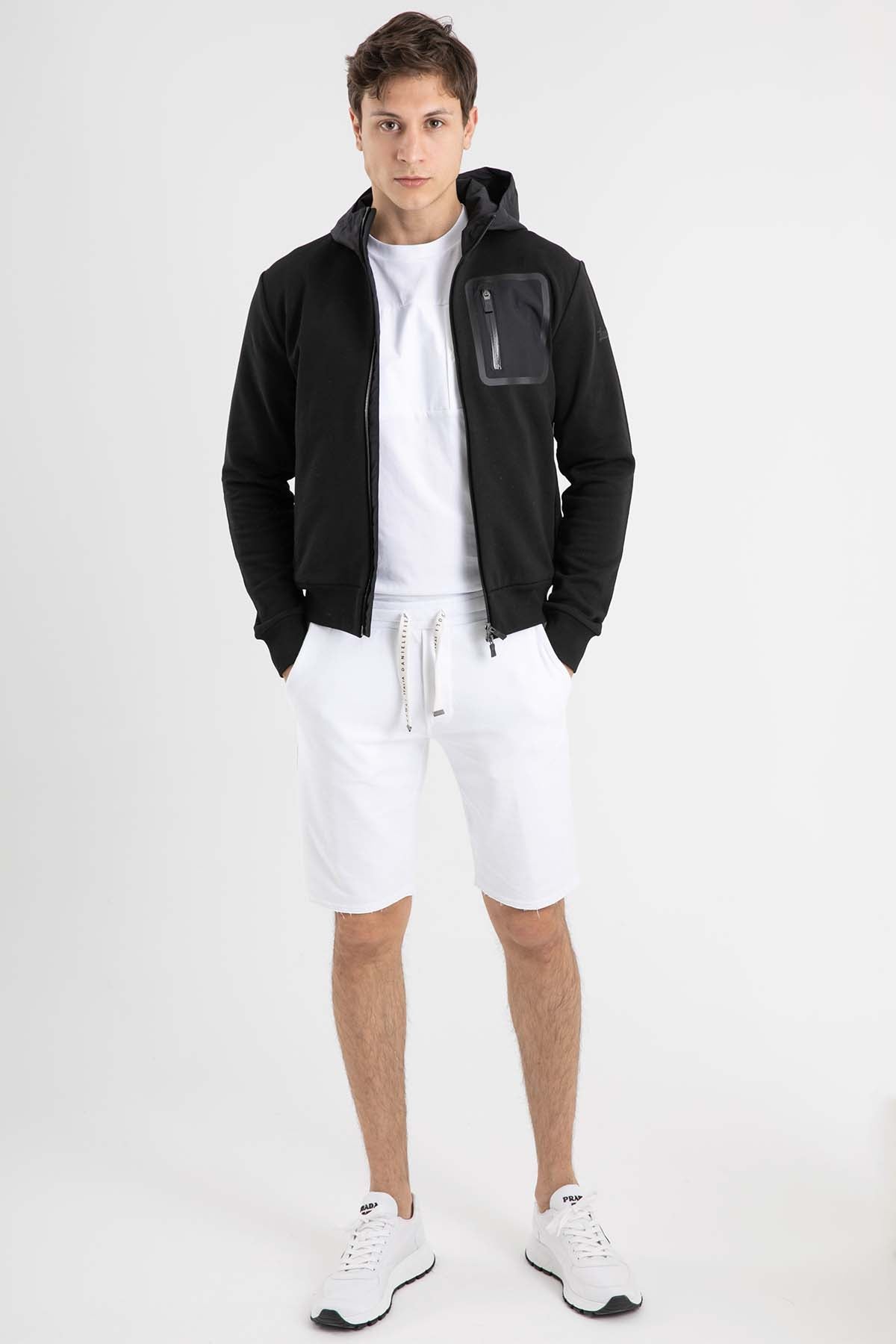 Herno Kapüşonlu Fermuarlı Ceket-Libas Trendy Fashion Store