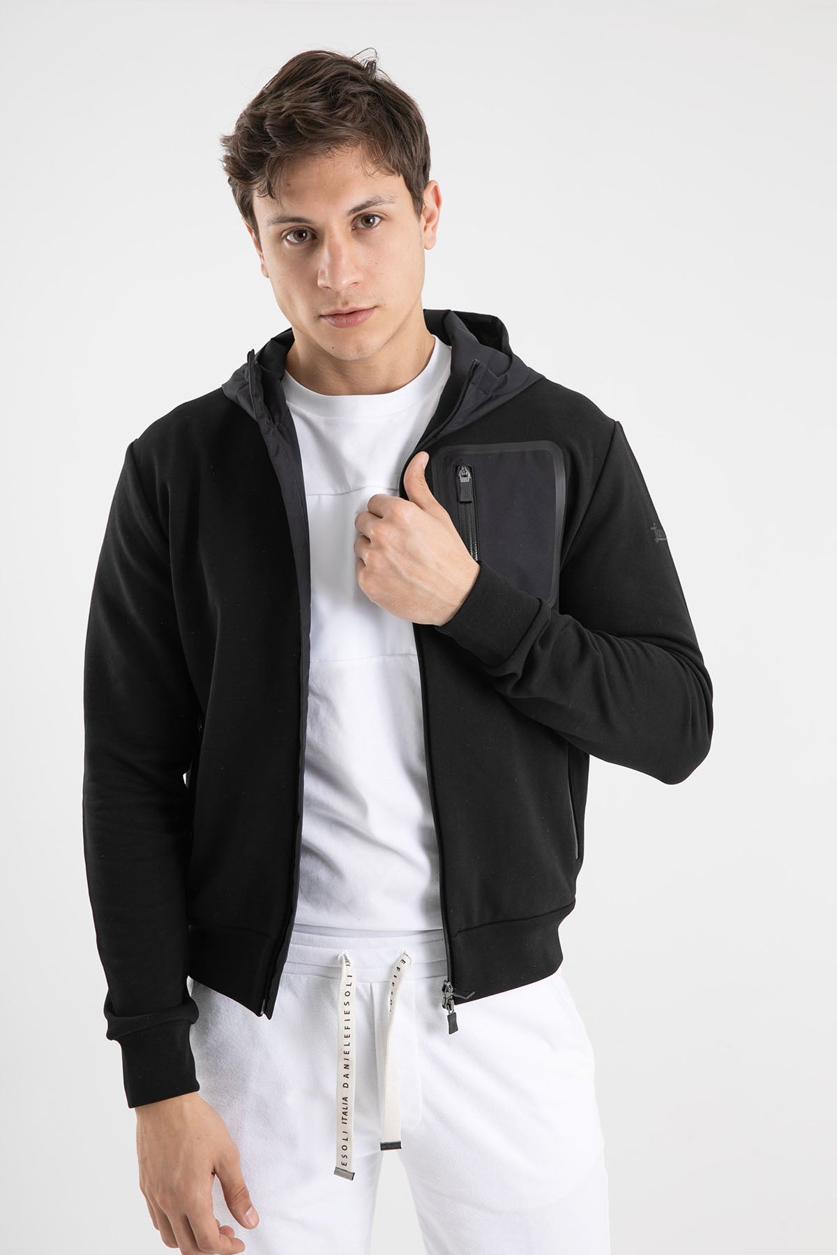 Herno Kapüşonlu Fermuarlı Ceket-Libas Trendy Fashion Store