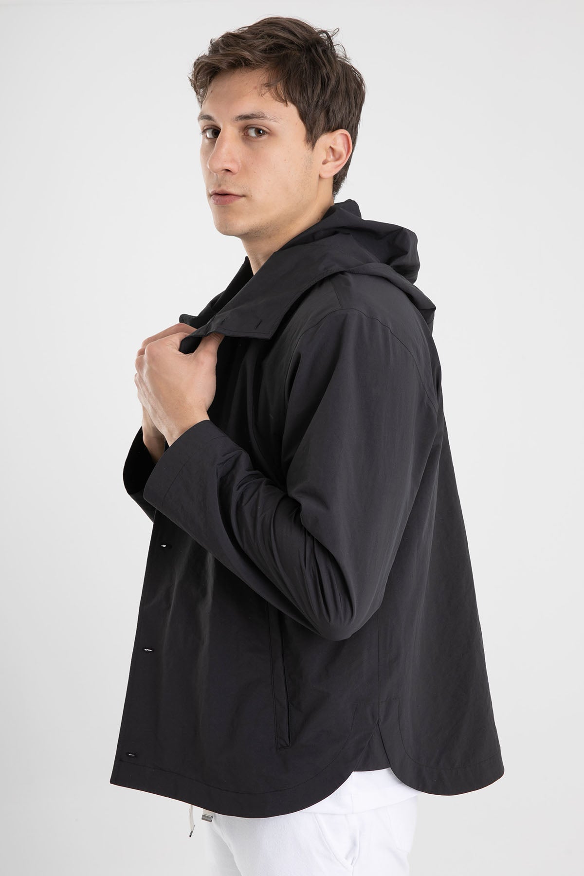 Herno Düğmeli Rüzgarlık Mont-Libas Trendy Fashion Store