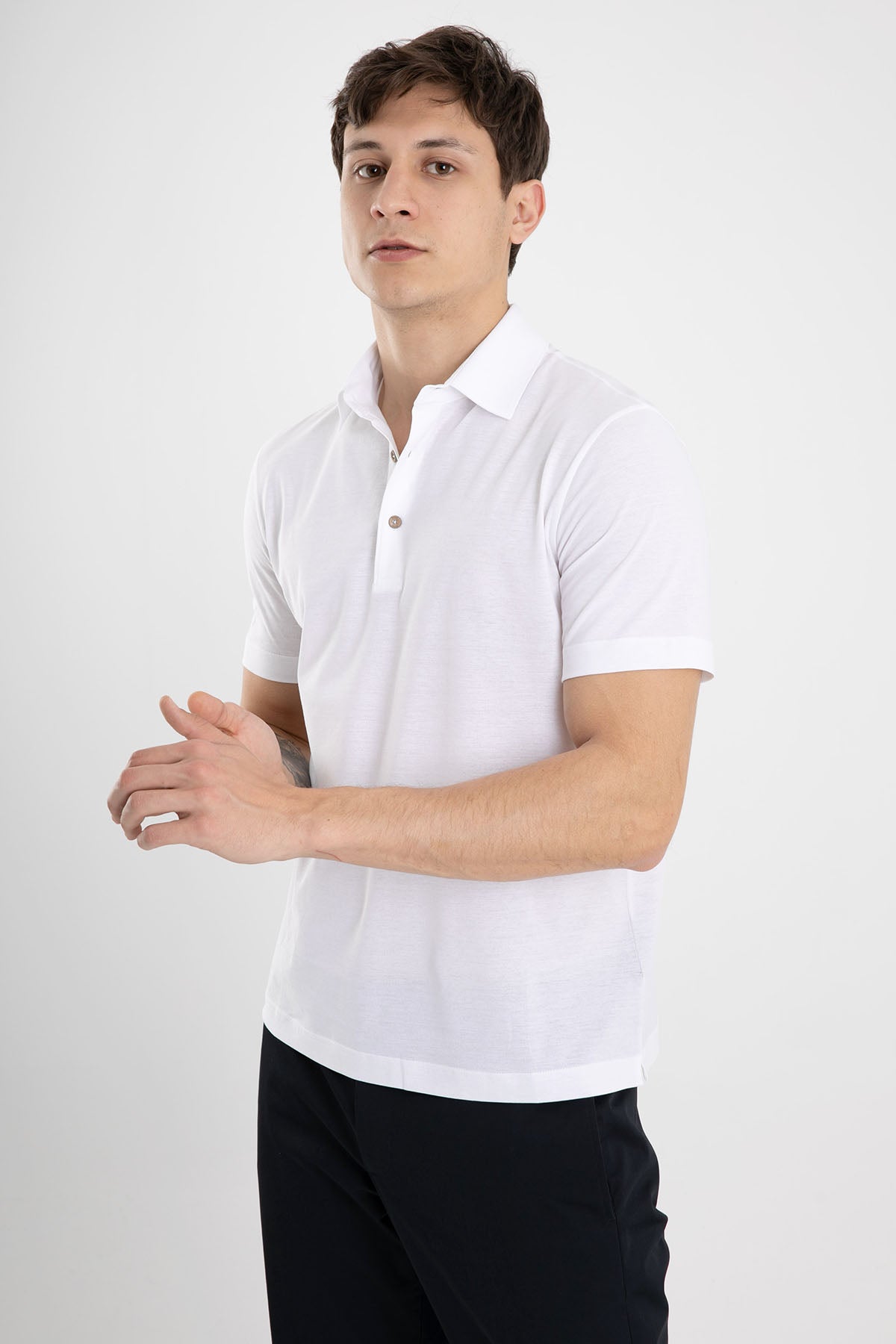 Herno Polo Yaka T-shirt-Libas Trendy Fashion Store