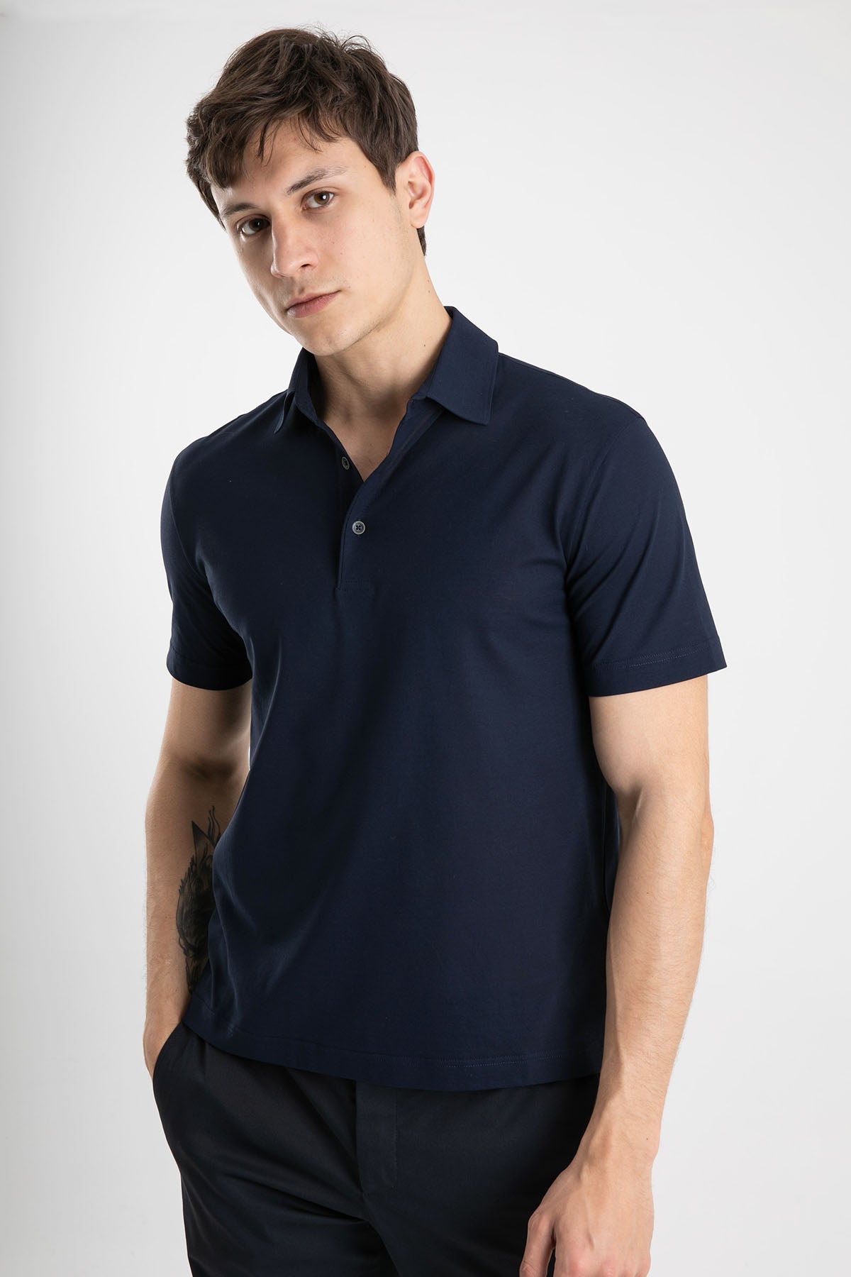 Herno Polo Yaka T-shirt-Libas Trendy Fashion Store