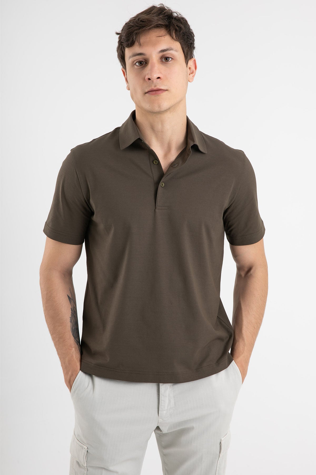 Herno Polo Yaka T-shirt-Libas Trendy Fashion Store