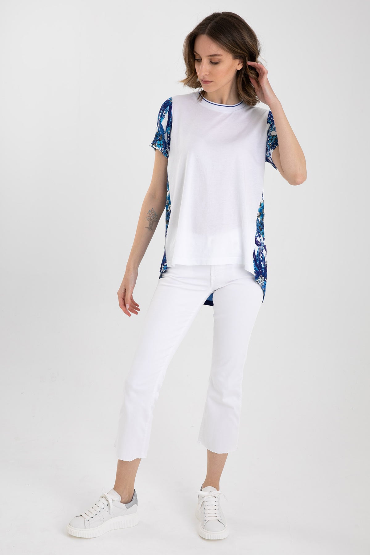 Rene Derhy Yuvarlak Yaka T-shirt-Libas Trendy Fashion Store