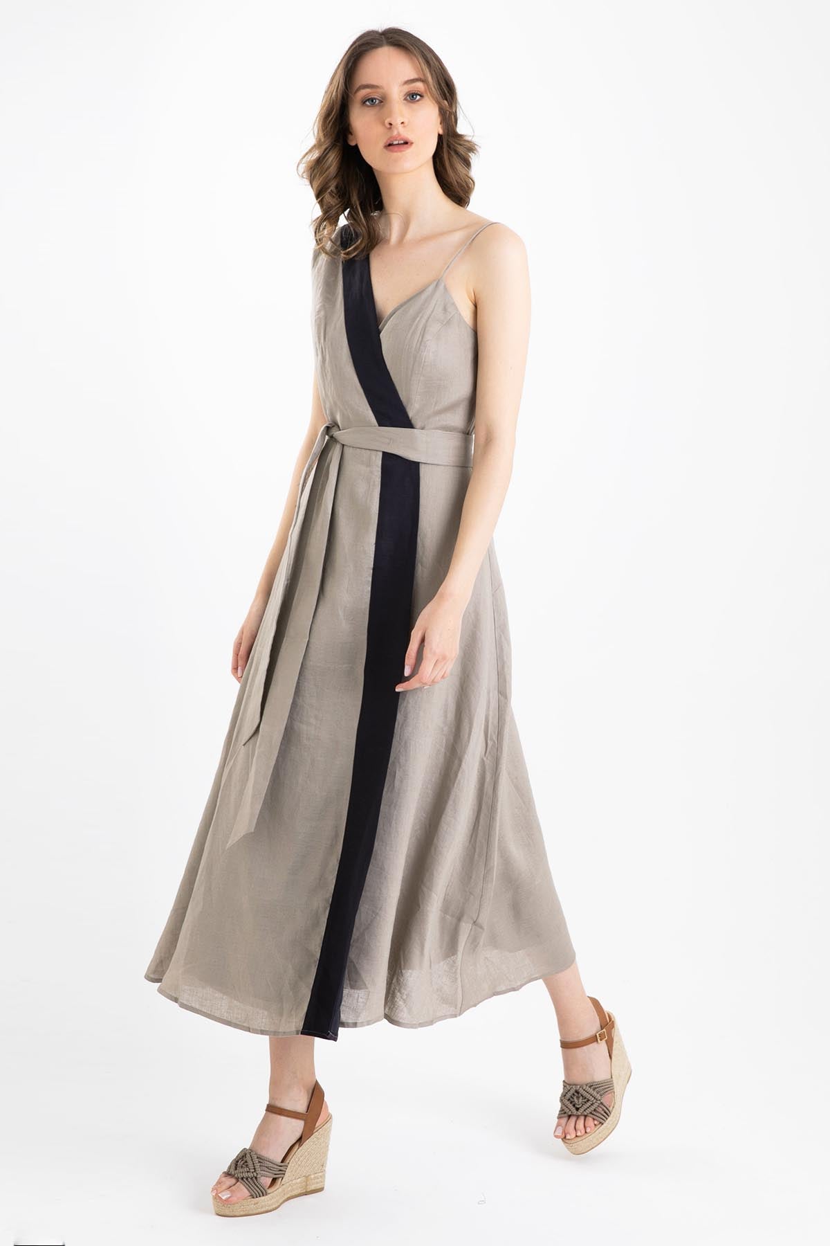 Rene Derhy Kruvaze Maxi Elbise-Libas Trendy Fashion Store