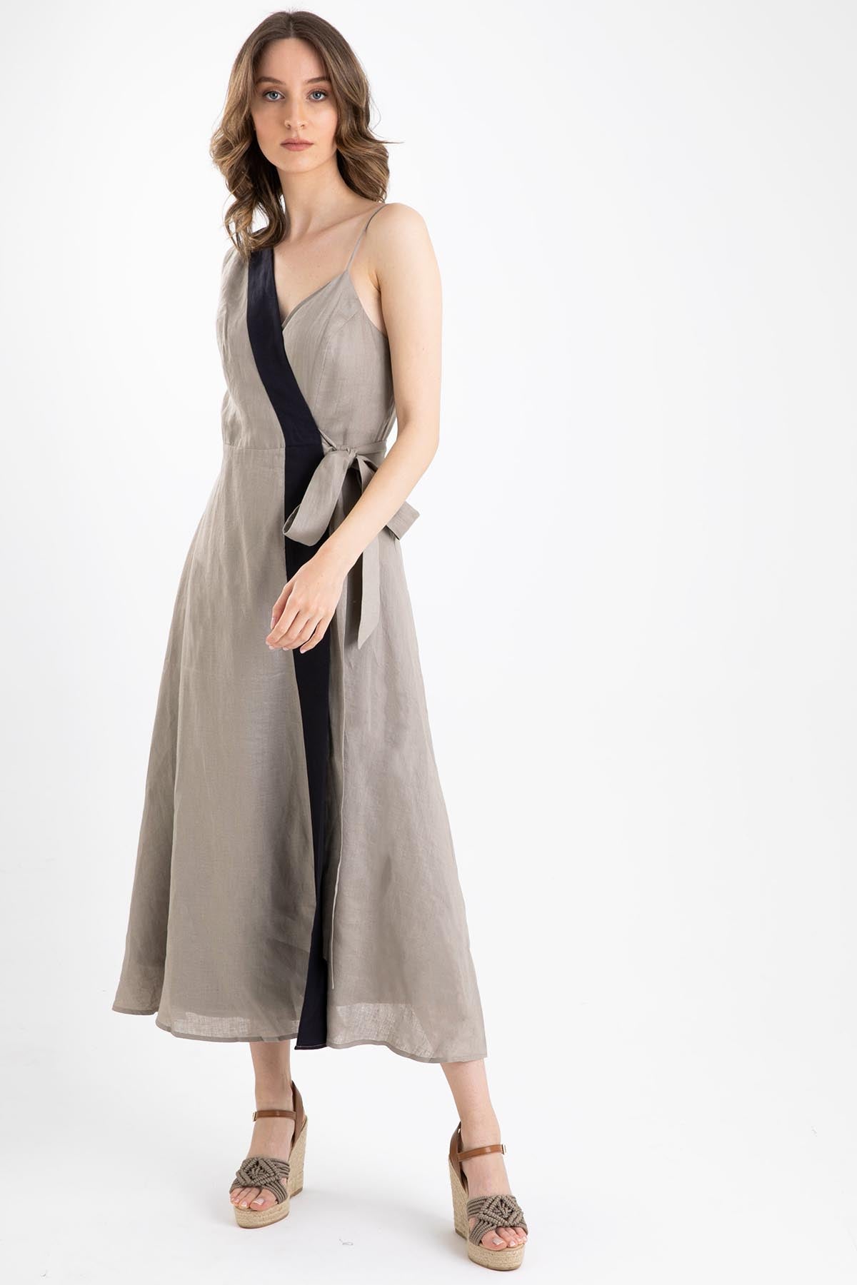 Rene Derhy Kruvaze Maxi Elbise-Libas Trendy Fashion Store