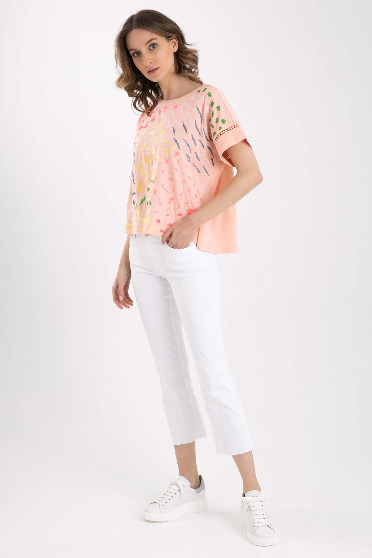 Rene Derhy Yuvarlak Yaka T-shirt-Libas Trendy Fashion Store