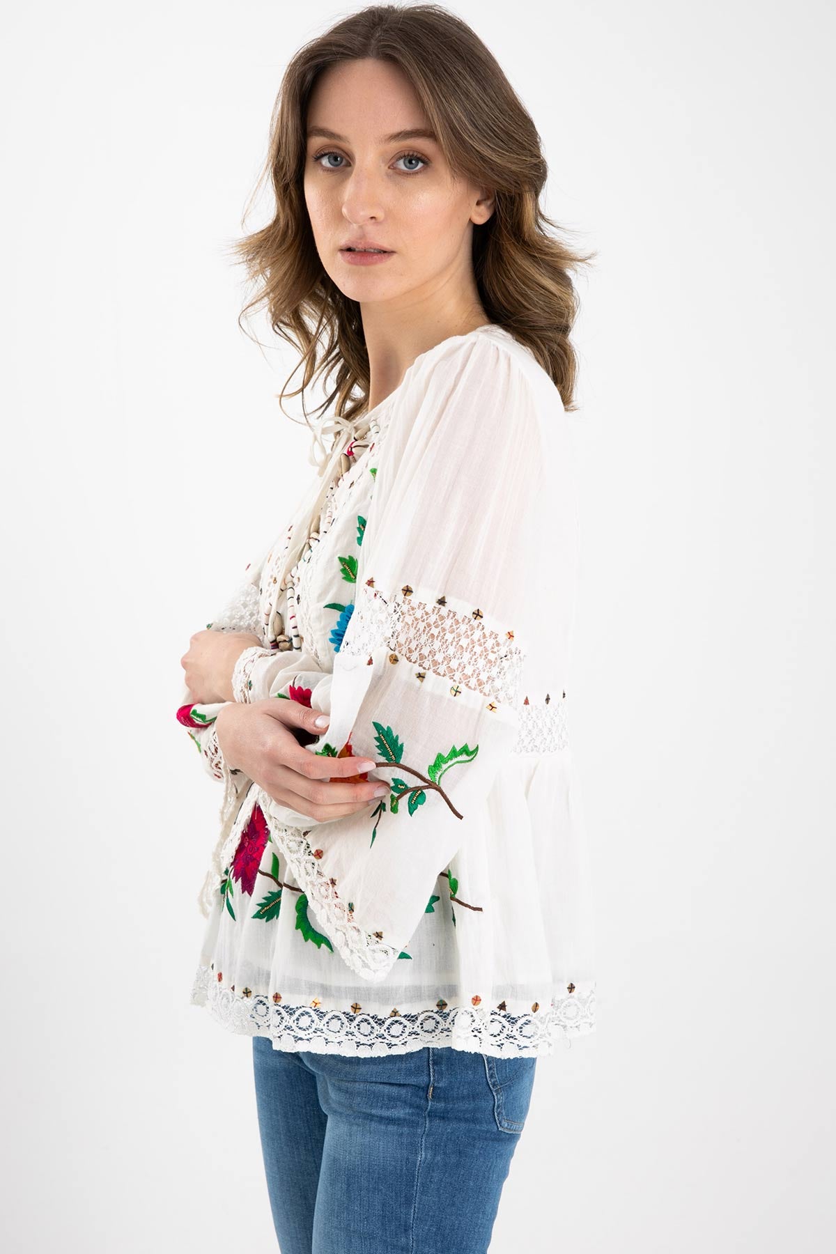 Rene Derhy Nakış Detaylı Bluz-Libas Trendy Fashion Store
