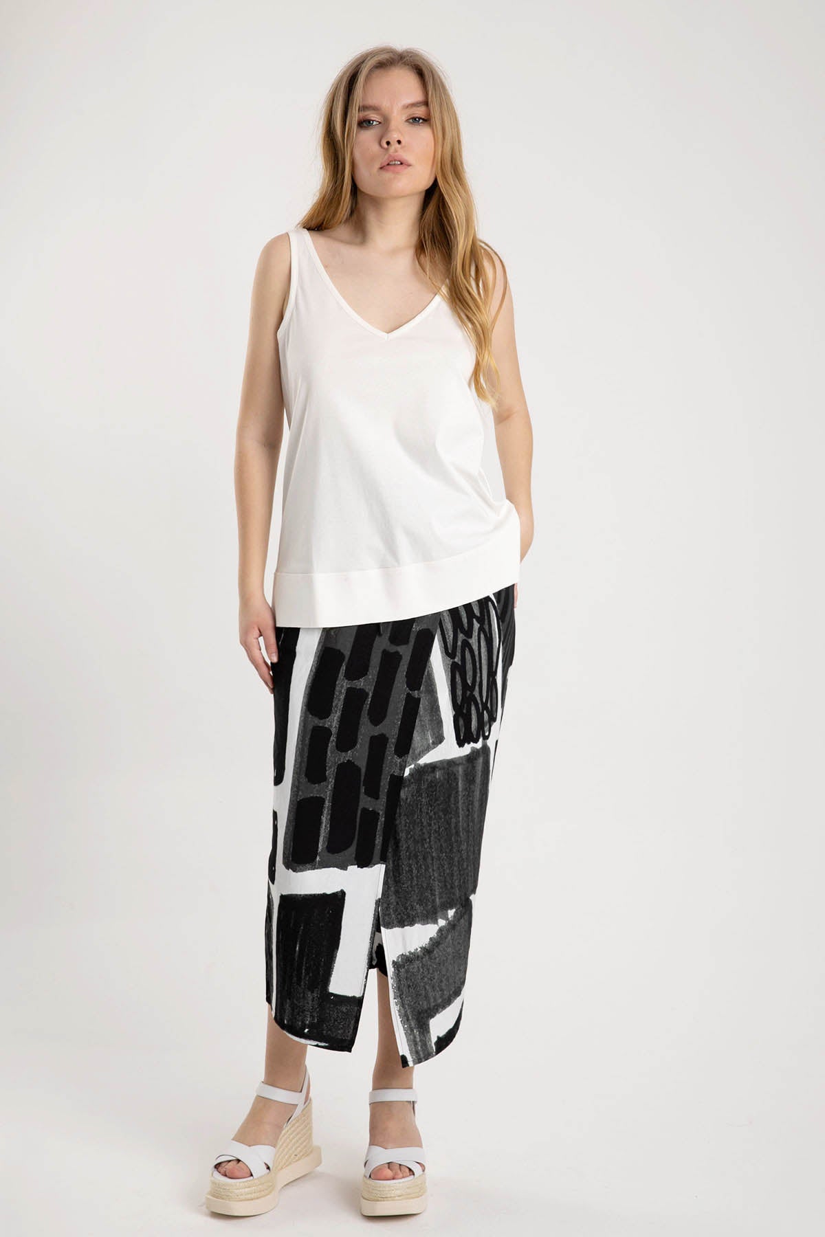 Crea Concept V Yaka Kolsuz Bluz-Libas Trendy Fashion Store