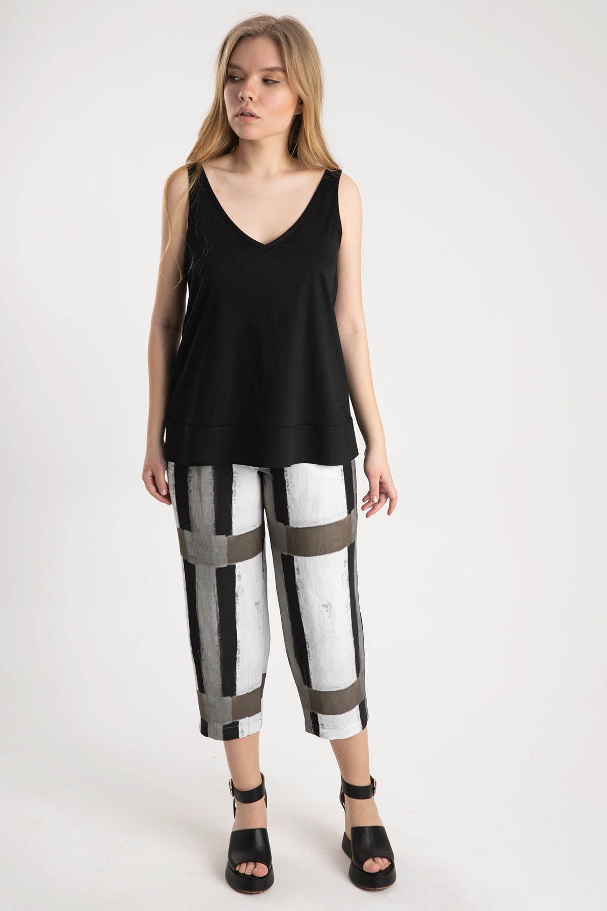 Crea Concept V Yaka Kolsuz Bluz-Libas Trendy Fashion Store