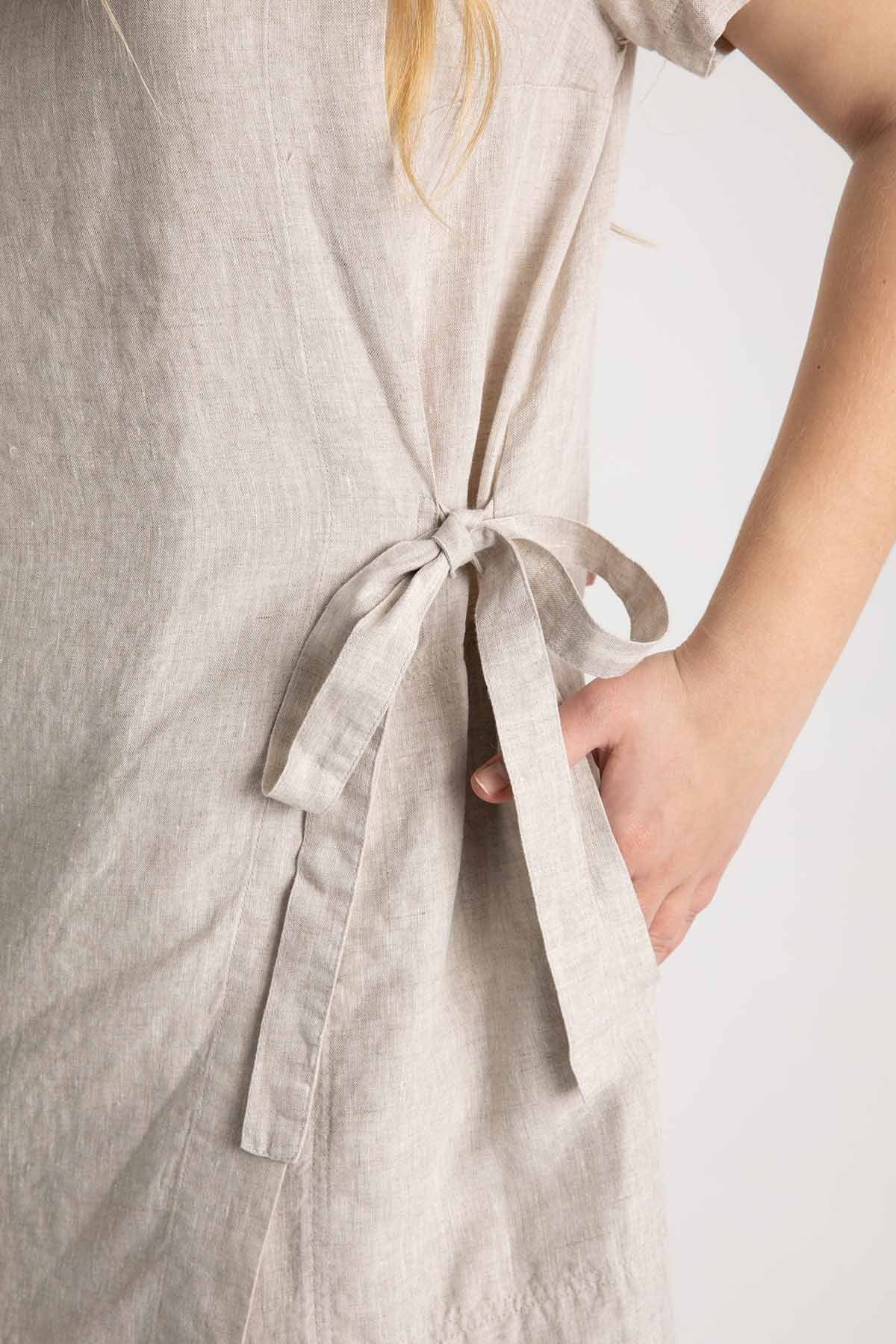 Crea Concept Degaje Yaka Bağlamalı Anvelop Elbise-Libas Trendy Fashion Store