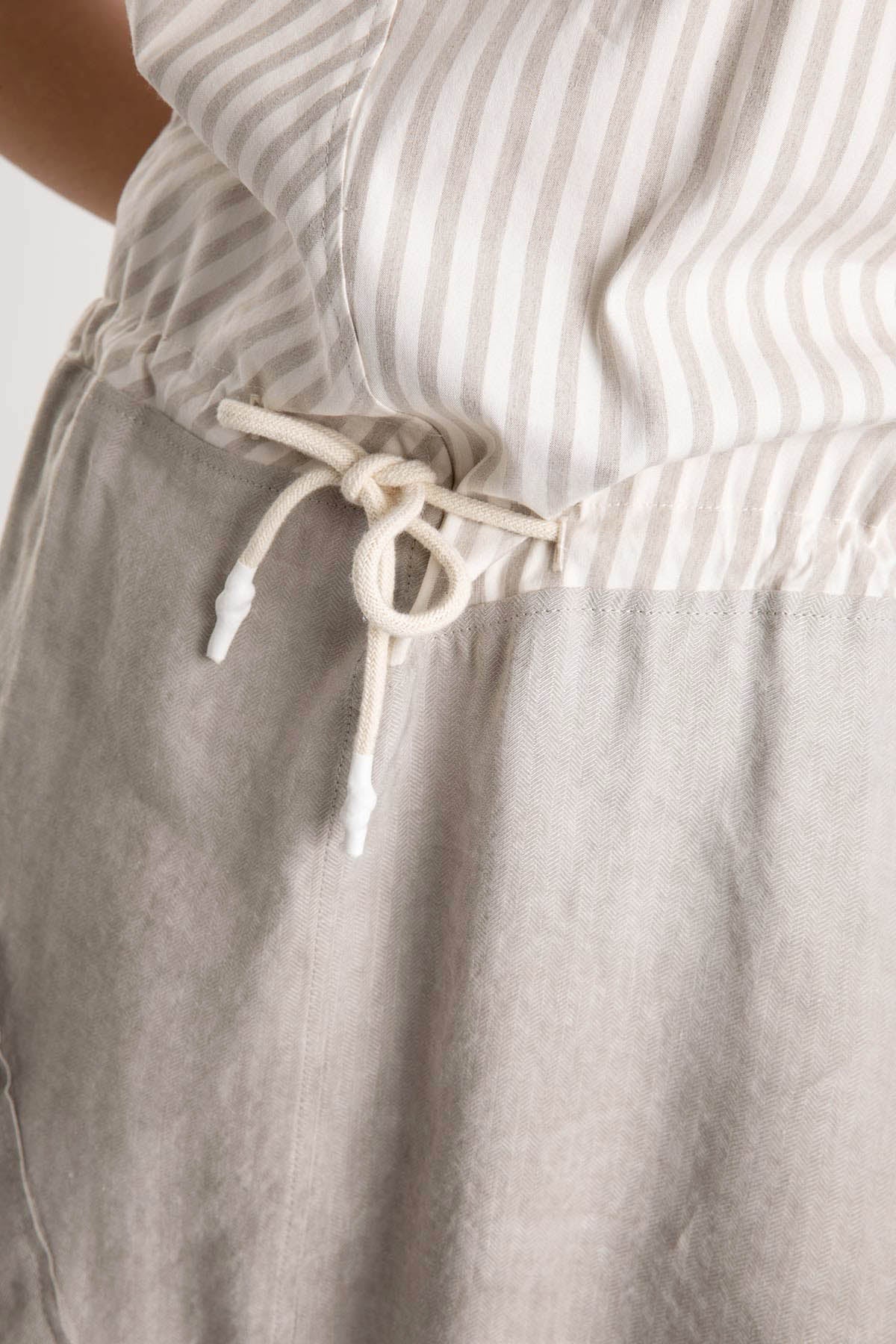 Crea Concept Kalın Askılı Belden Büzgülü Elbise-Libas Trendy Fashion Store