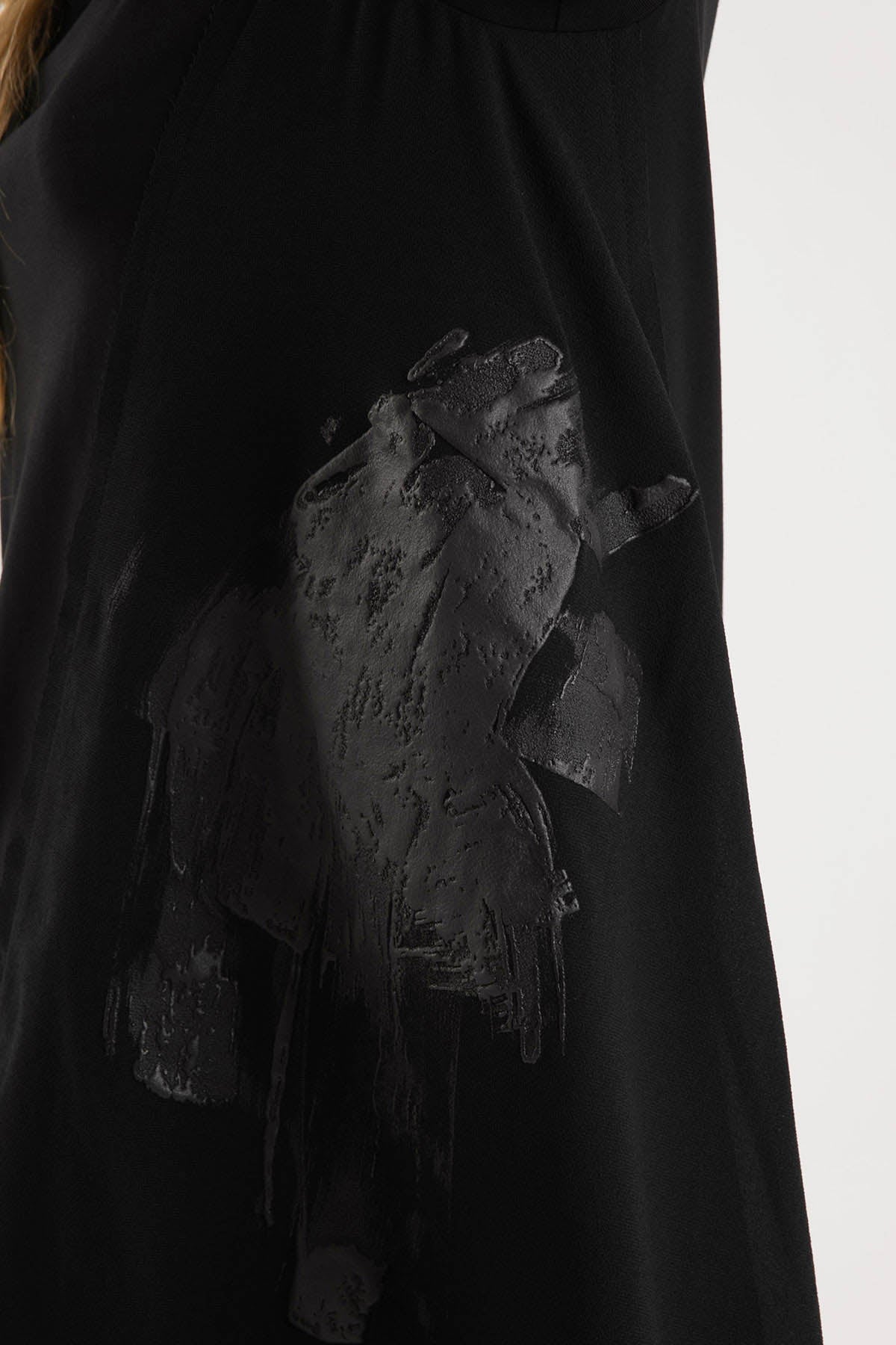 Crea Concept Yuvarlak Yaka Kabartma Detaylı Midi Elbise-Libas Trendy Fashion Store