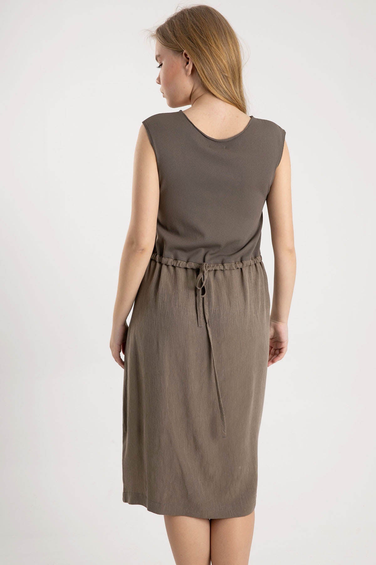 Crea Concept Volanlı Kolsuz Elbise-Libas Trendy Fashion Store