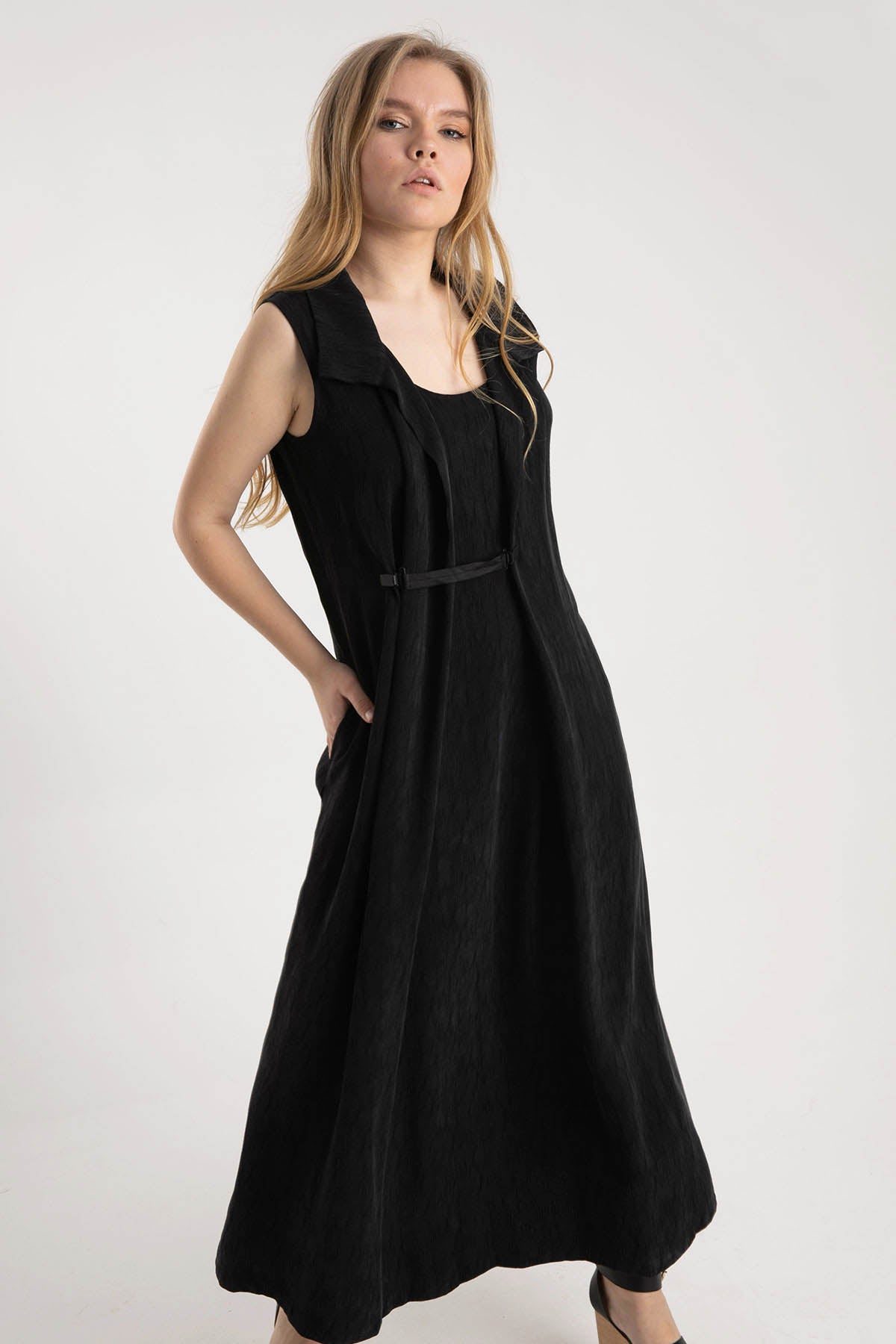 Crea Concept Derin Yuvarlak Yaka Elbise-Libas Trendy Fashion Store