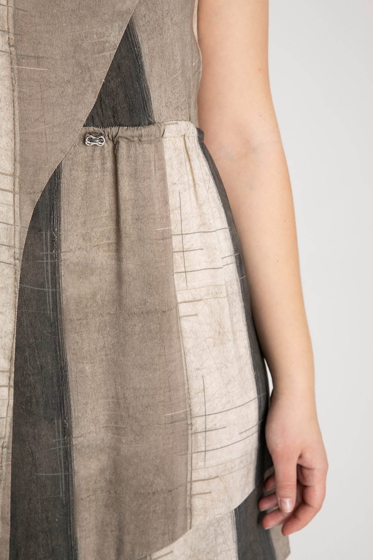 Crea Concept Asimetrik Belden Büzgülü Elbise-Libas Trendy Fashion Store