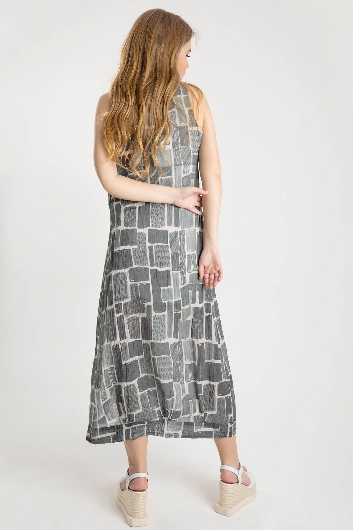 Crea Concept Kruvaze Yırtmaçlı Midi Elbise-Libas Trendy Fashion Store