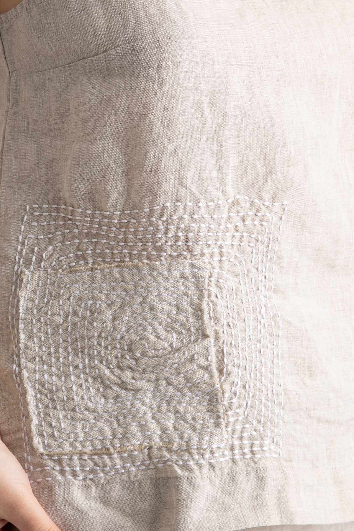 Crea Concept Kolsuz Keten Bluz-Libas Trendy Fashion Store