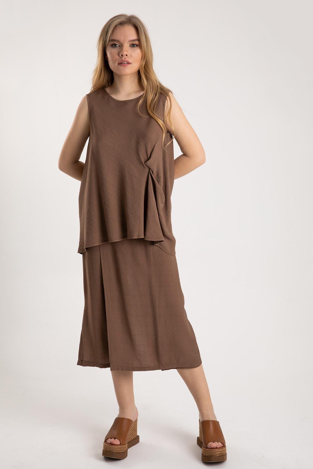 Crea Concept Drapeli Kolsuz Bluz-Libas Trendy Fashion Store