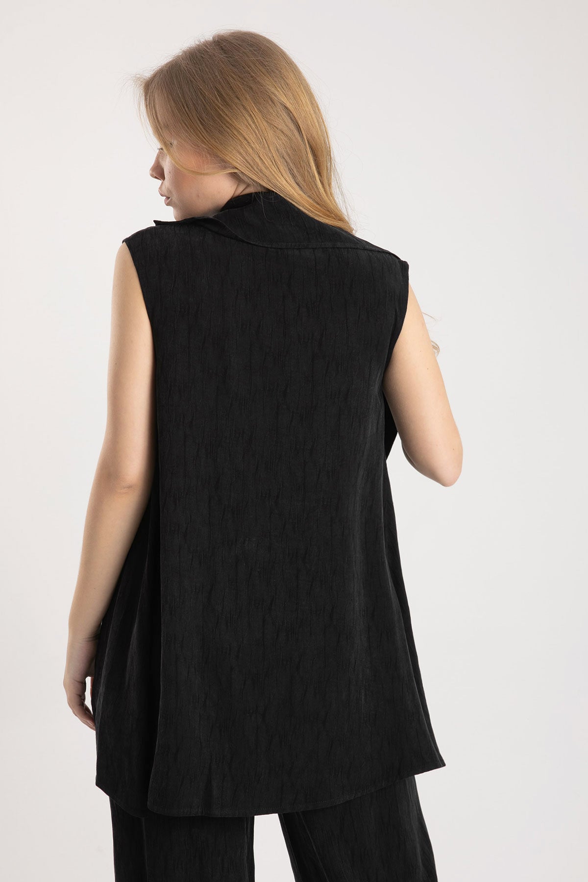 Crea Concept Fermuarlı Asimetrik Yelek-Libas Trendy Fashion Store