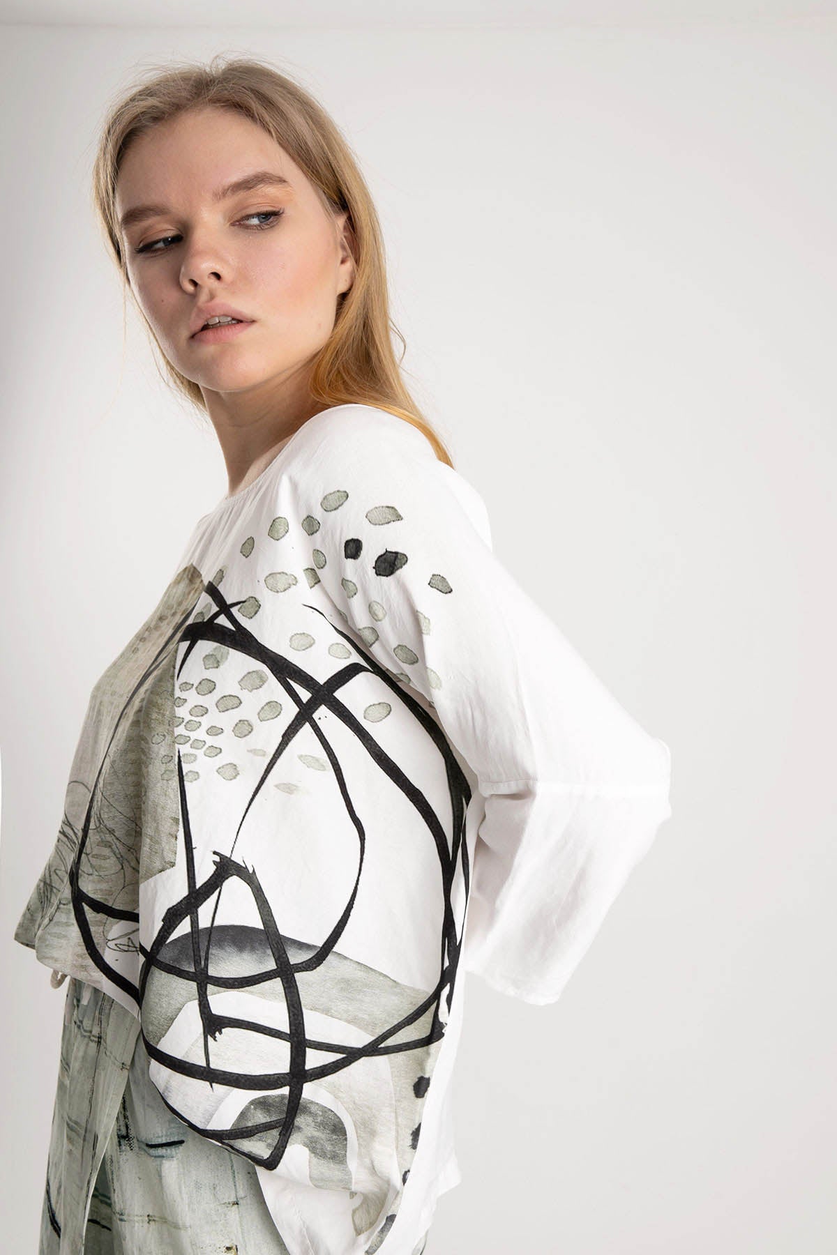 Crea Concept Geniş Kesim Uzun Kollu Bluz-Libas Trendy Fashion Store