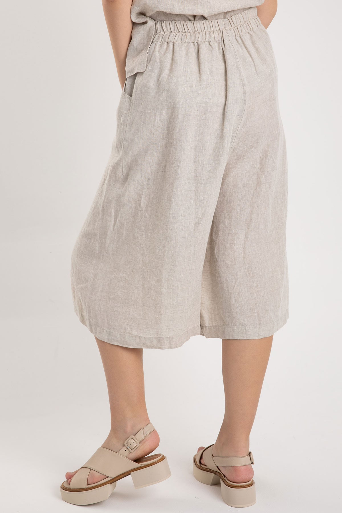 Crea Concept Crop Paça Keten Pantolon-Libas Trendy Fashion Store