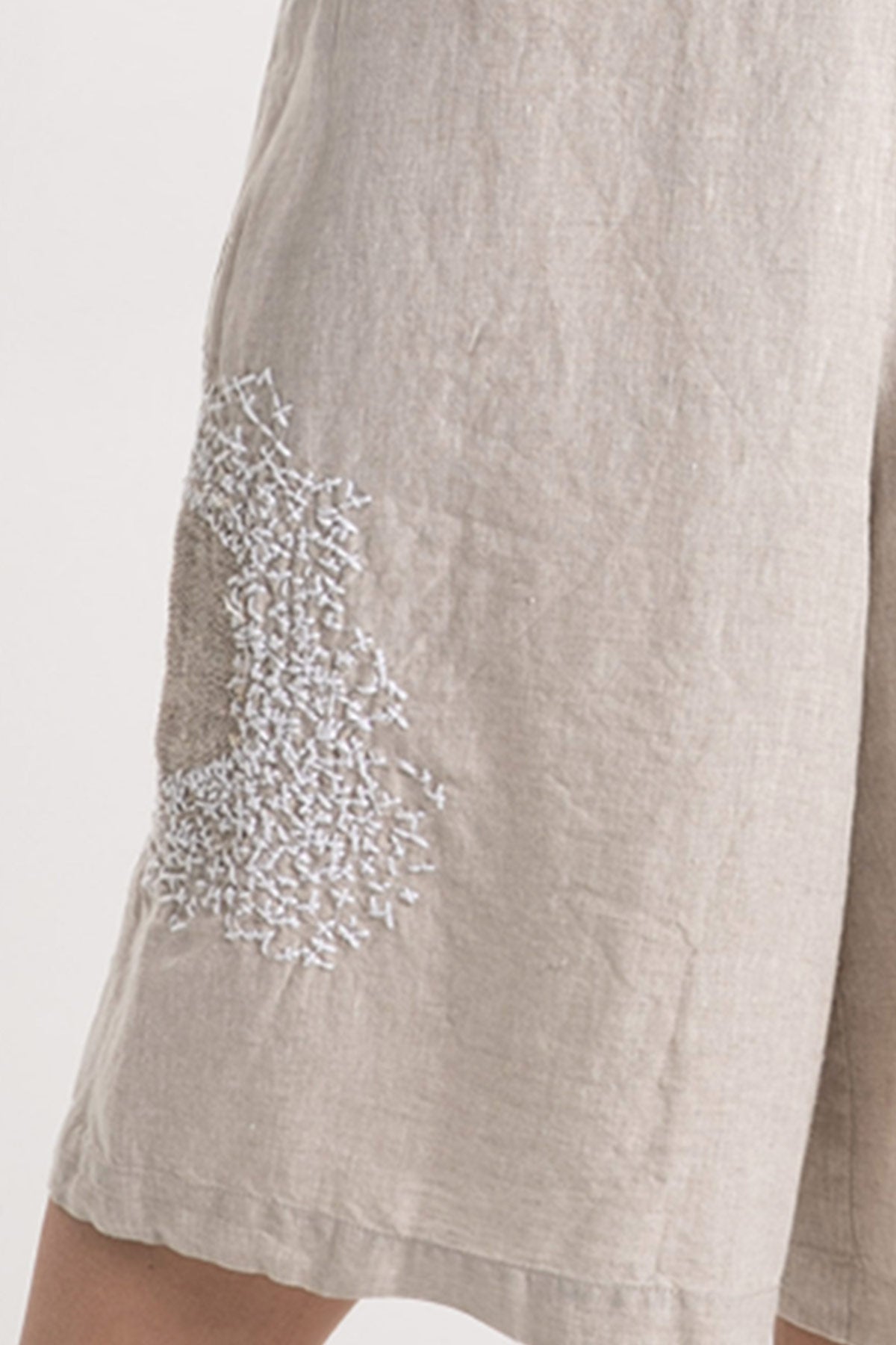 Crea Concept Crop Paça Keten Pantolon-Libas Trendy Fashion Store