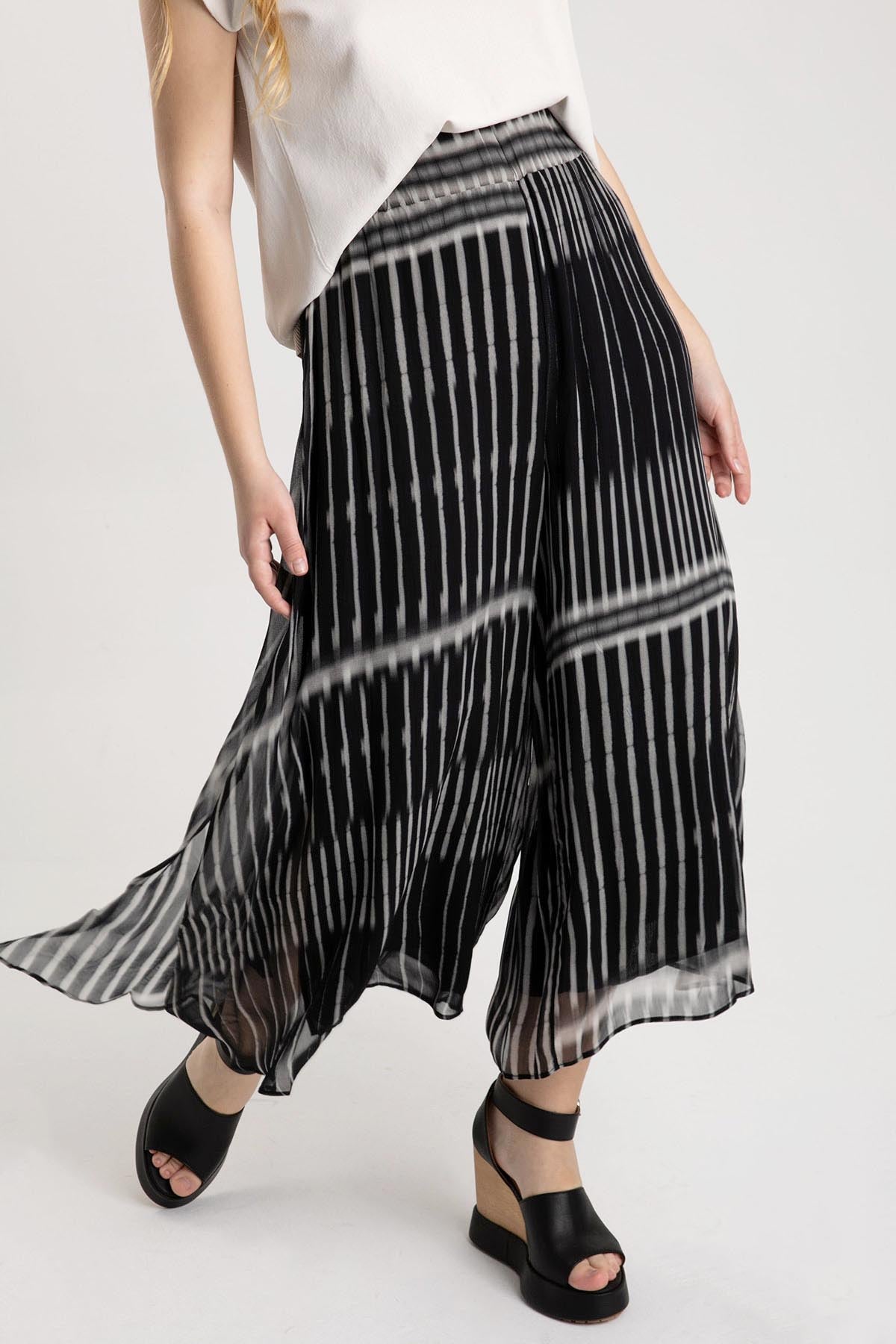 Crea Concept Beli Lastikli Crop Pantolon-Libas Trendy Fashion Store