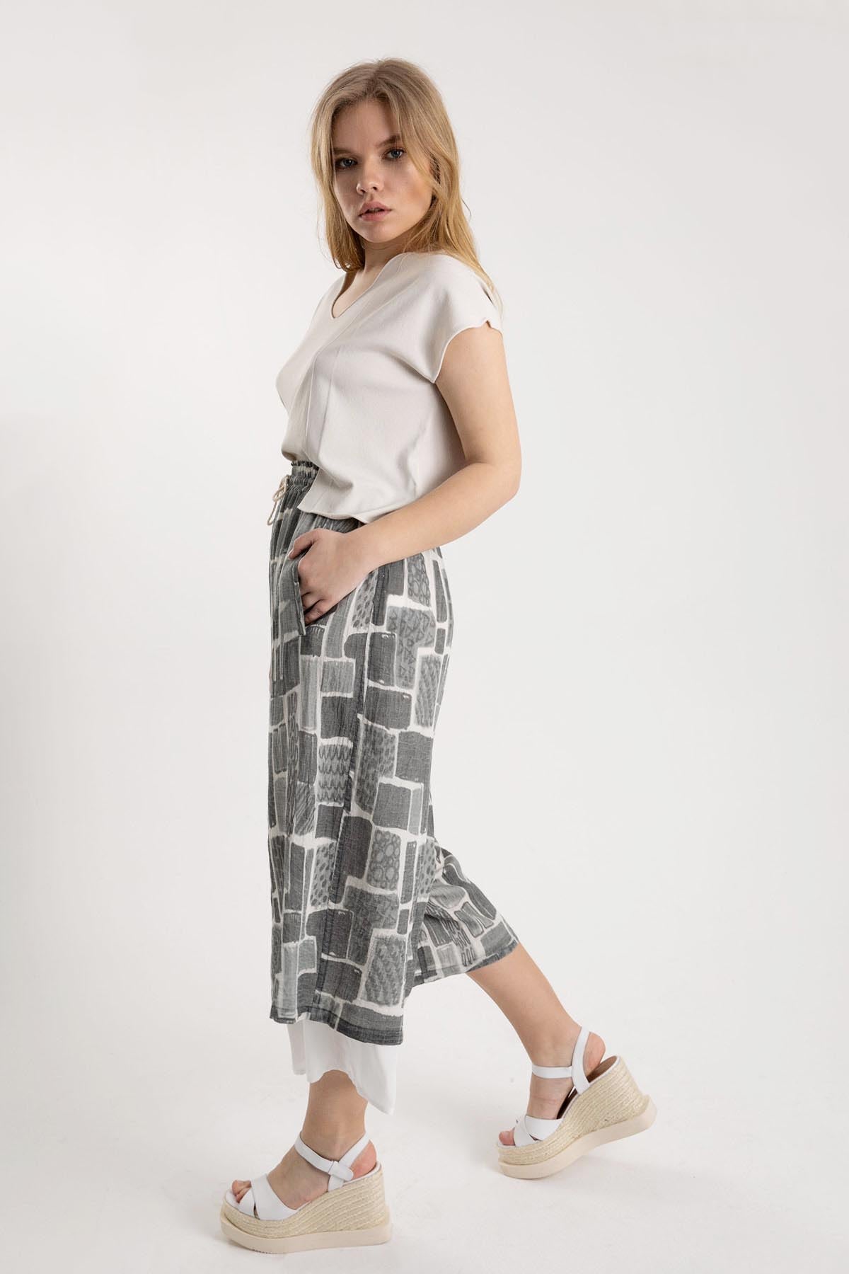 Crea Concept Beli Lastikli Paça Detaylı Pantolon-Libas Trendy Fashion Store