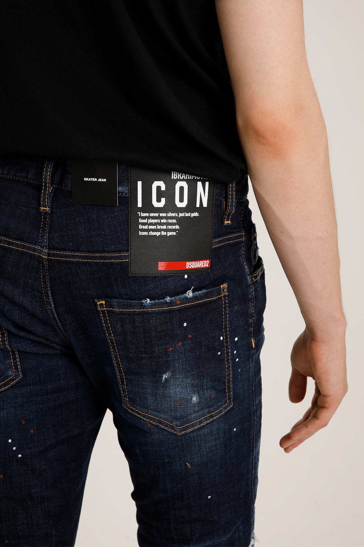 Dsquared Ibrahimovic Icon Skater Jeans-Libas Trendy Fashion Store