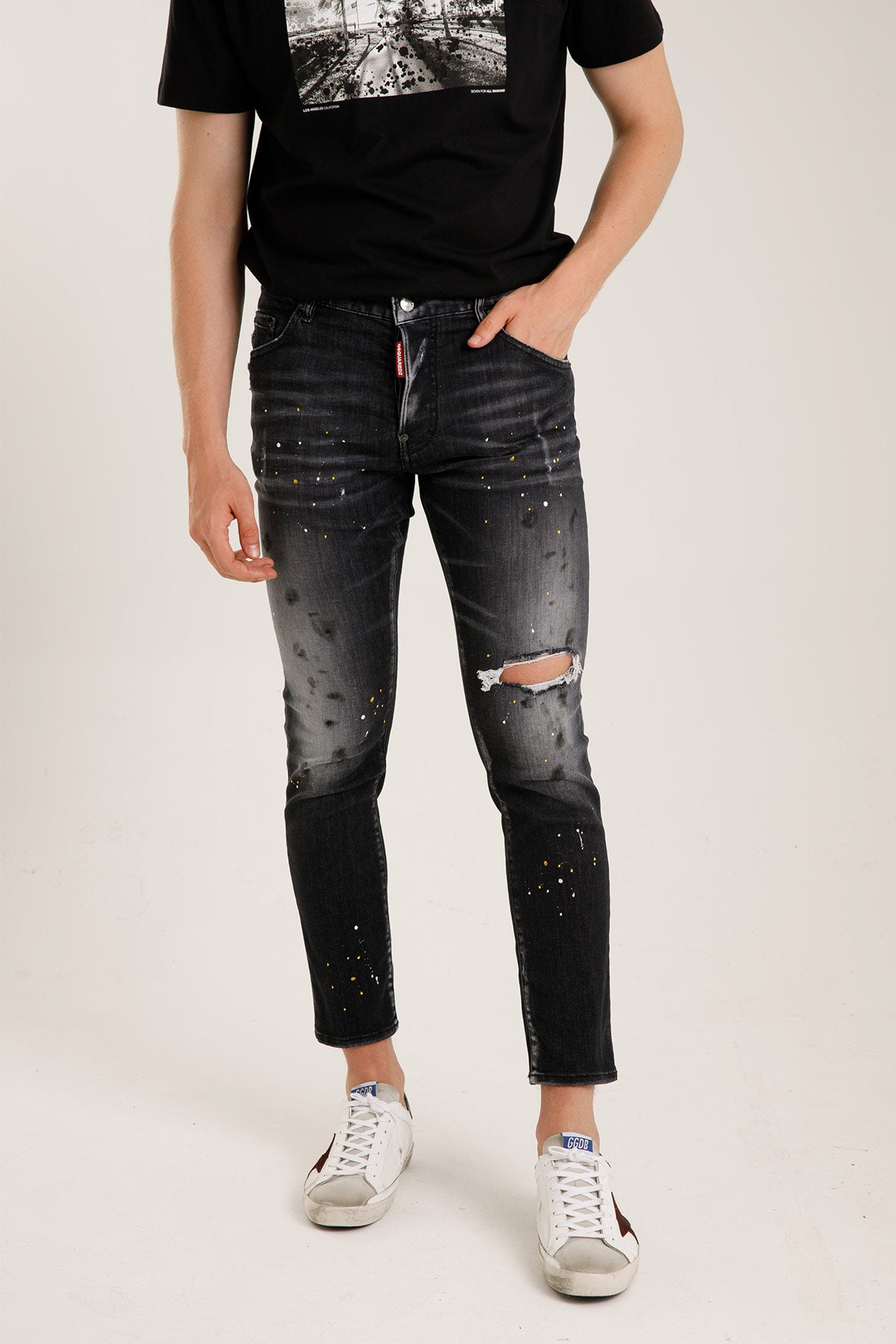 Dsquared Yırtık Detaylı Skater Jeans-Libas Trendy Fashion Store