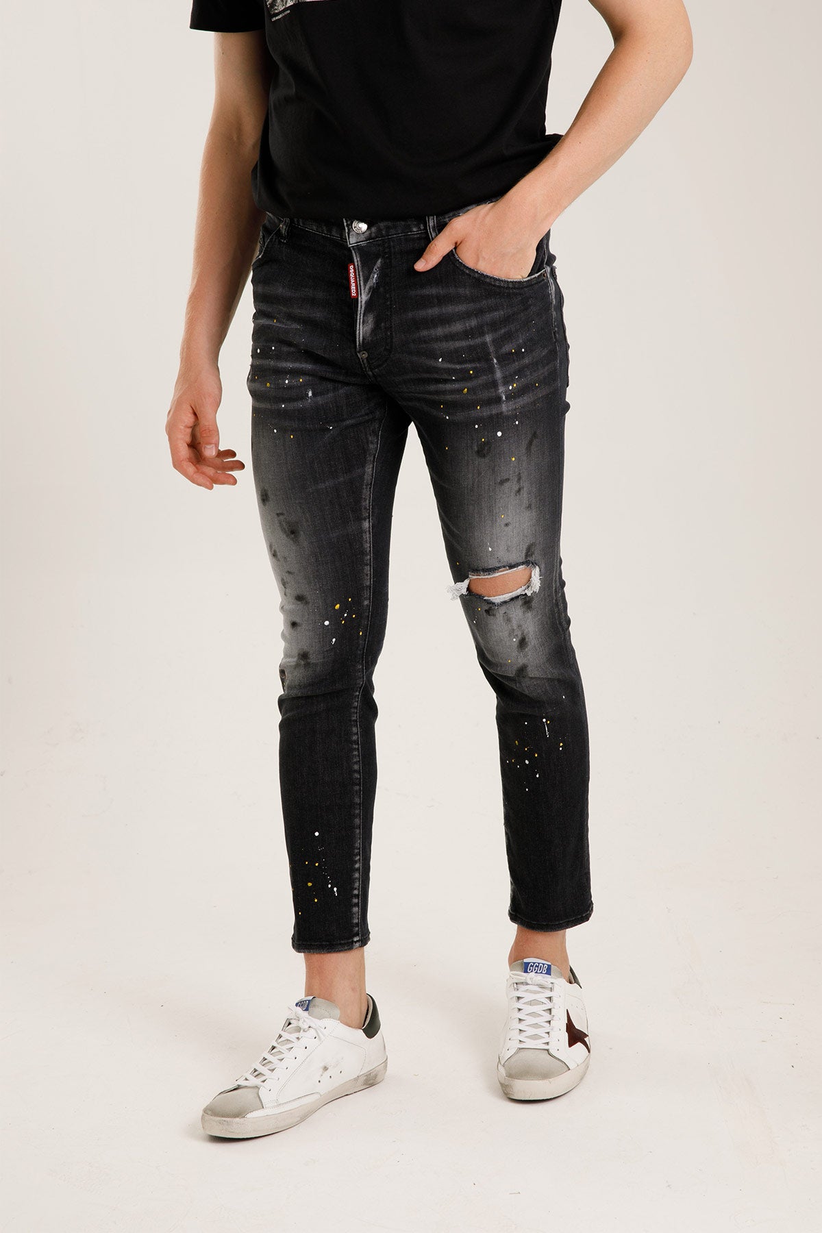 Dsquared Yırtık Detaylı Skater Jeans-Libas Trendy Fashion Store