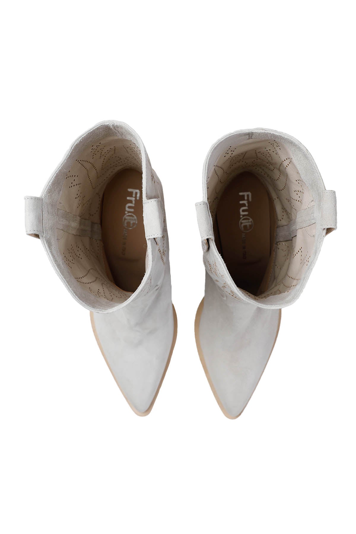 Fruit Western Topuklu Sivri Burun Nubuk Çizme-Libas Trendy Fashion Store