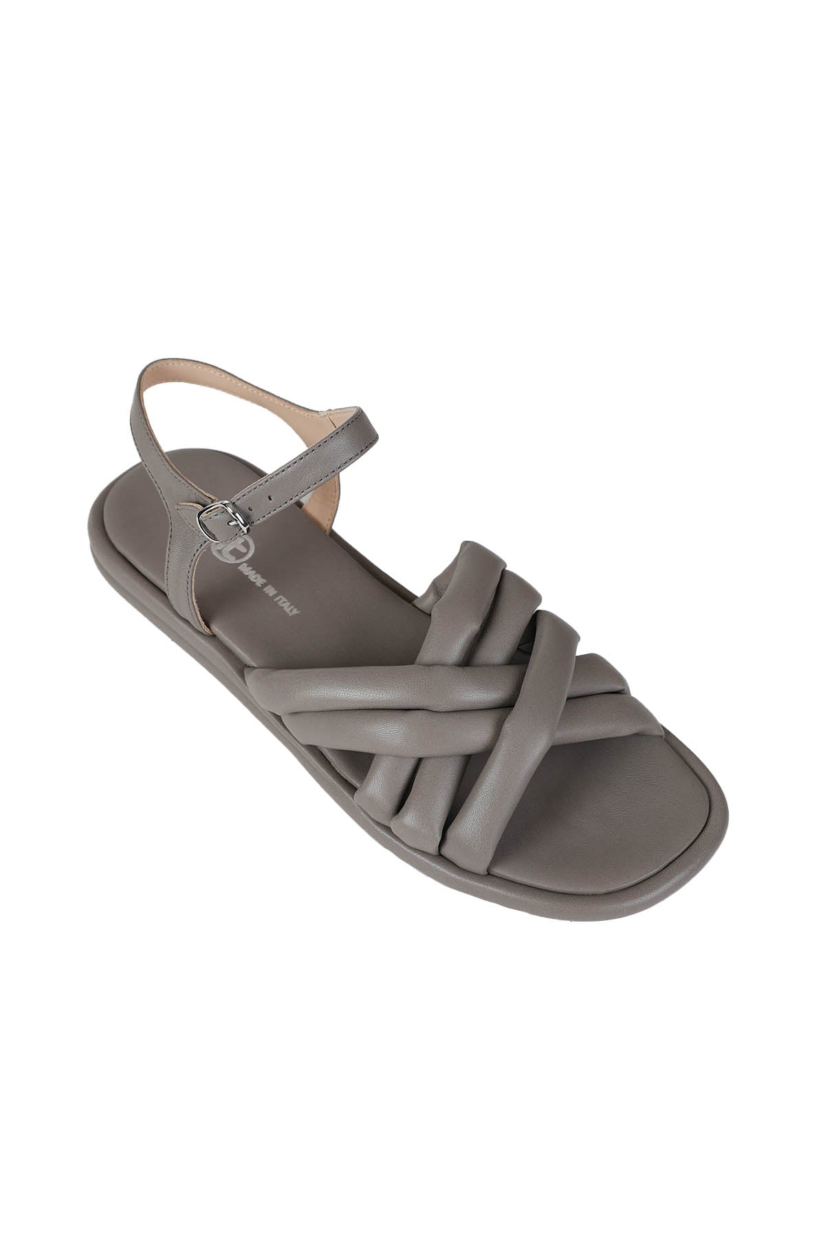 Fruit Dolgulu Çapraz Örgü Deri Bantlı Sandalet-Libas Trendy Fashion Store